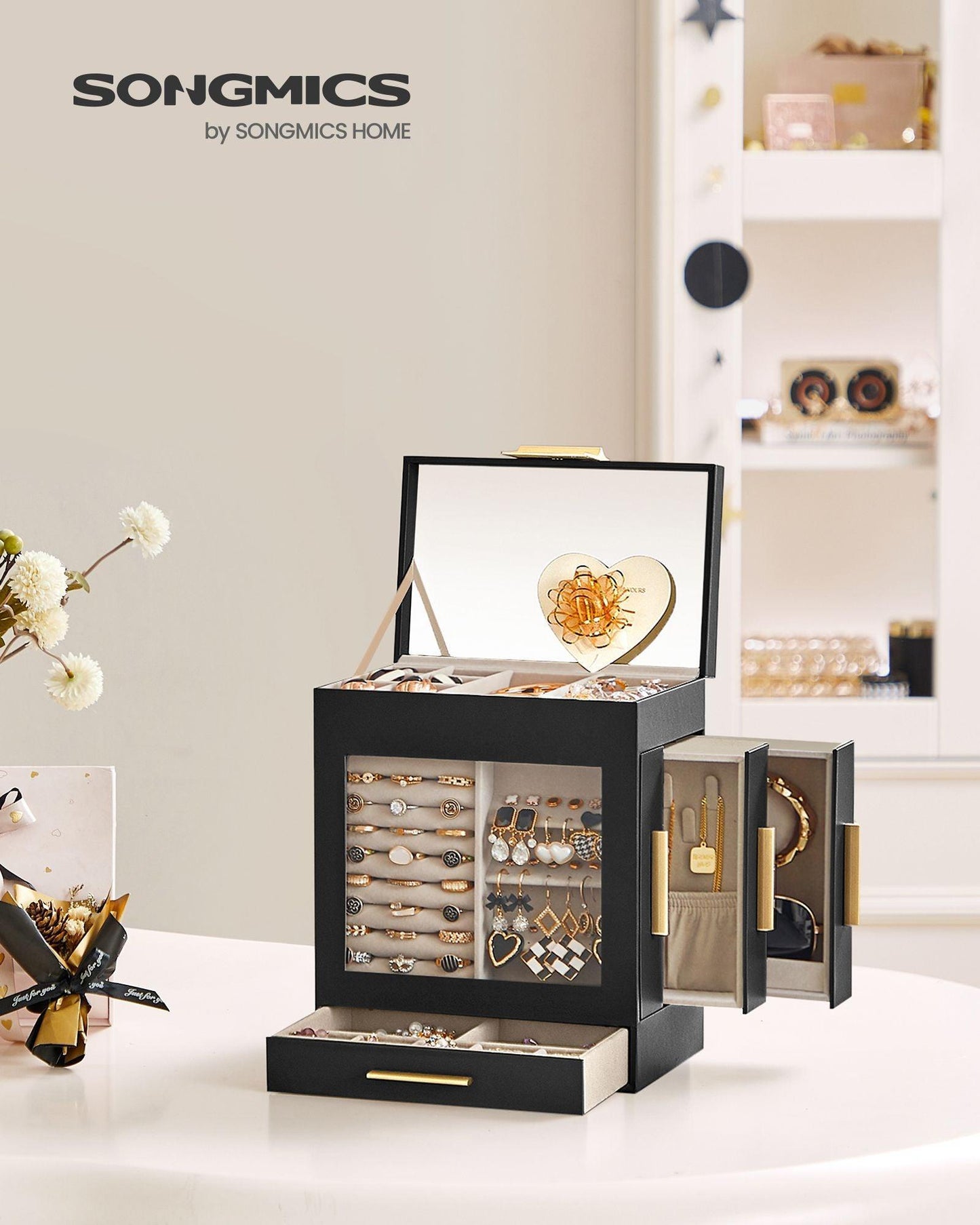 5-Layer Jewelry Organizer Black FredCo