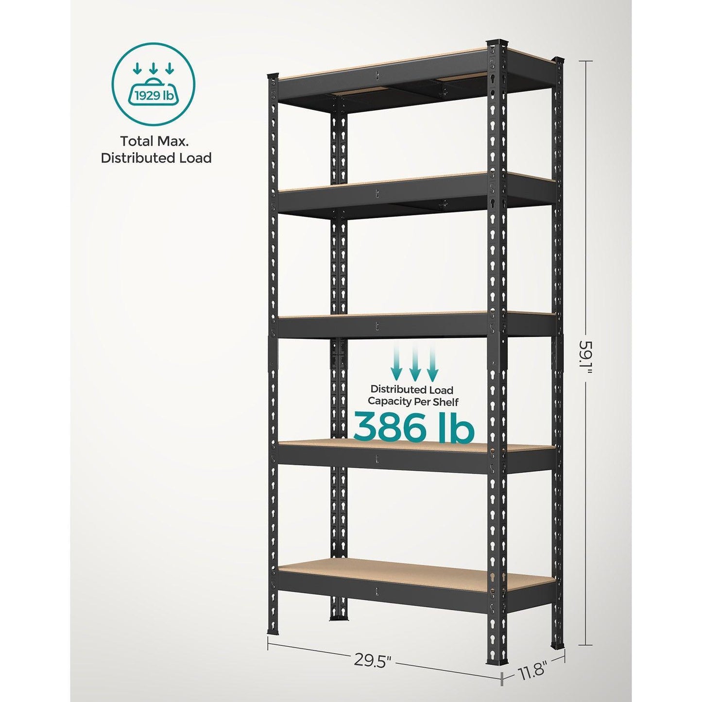 5-Tier Garage Storage Shelf FredCo