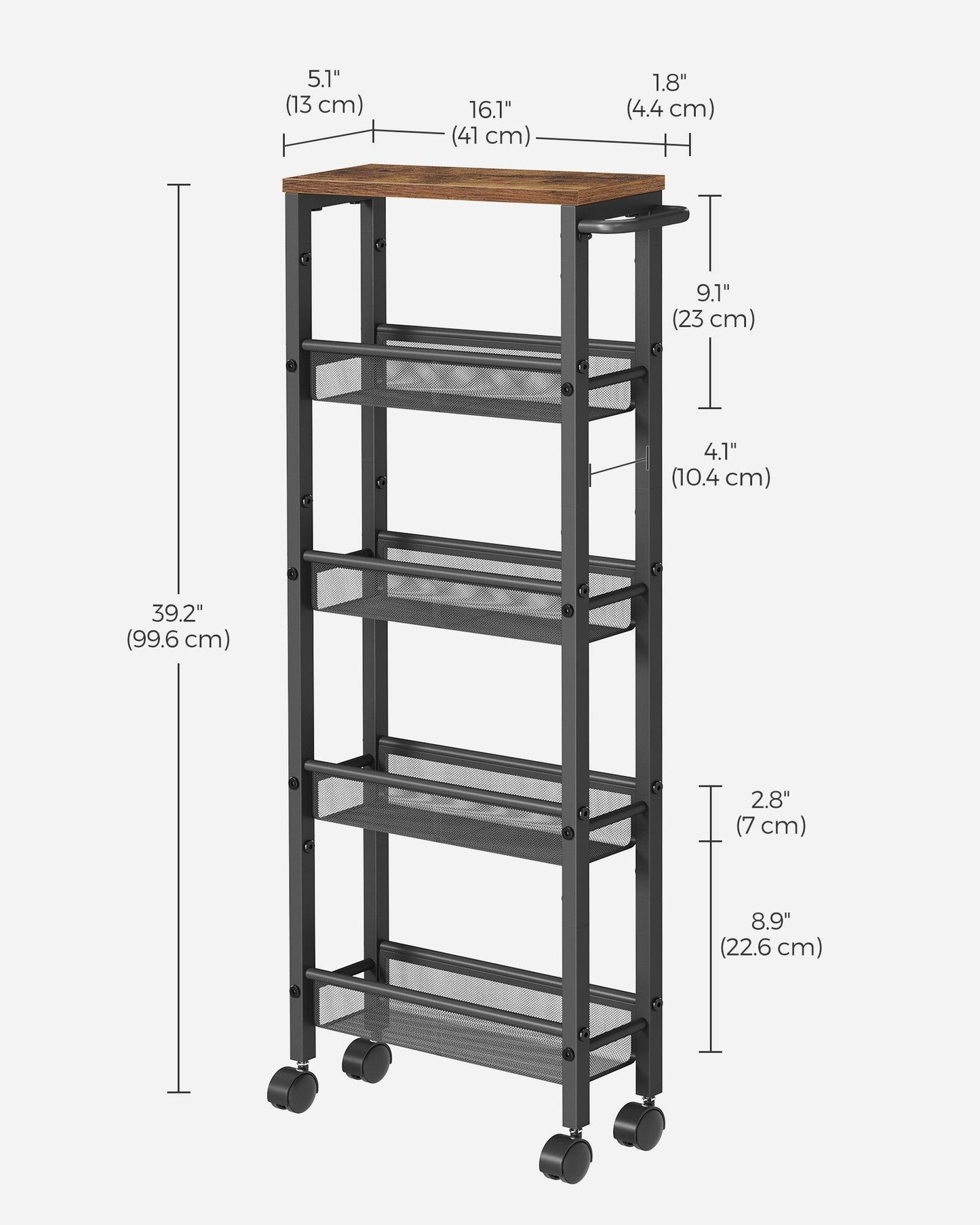 5-Tier Storage Cart FredCo