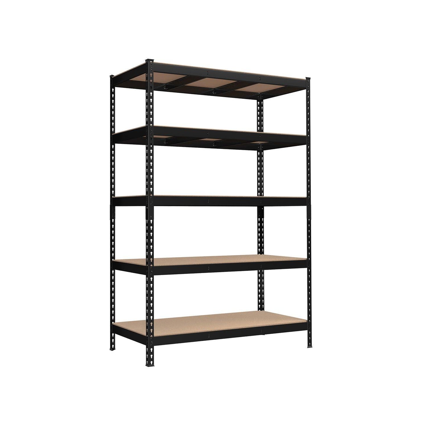 5-Tier Storage Shelves 23.6 x 47.2 x 70.9 Inches Black FredCo