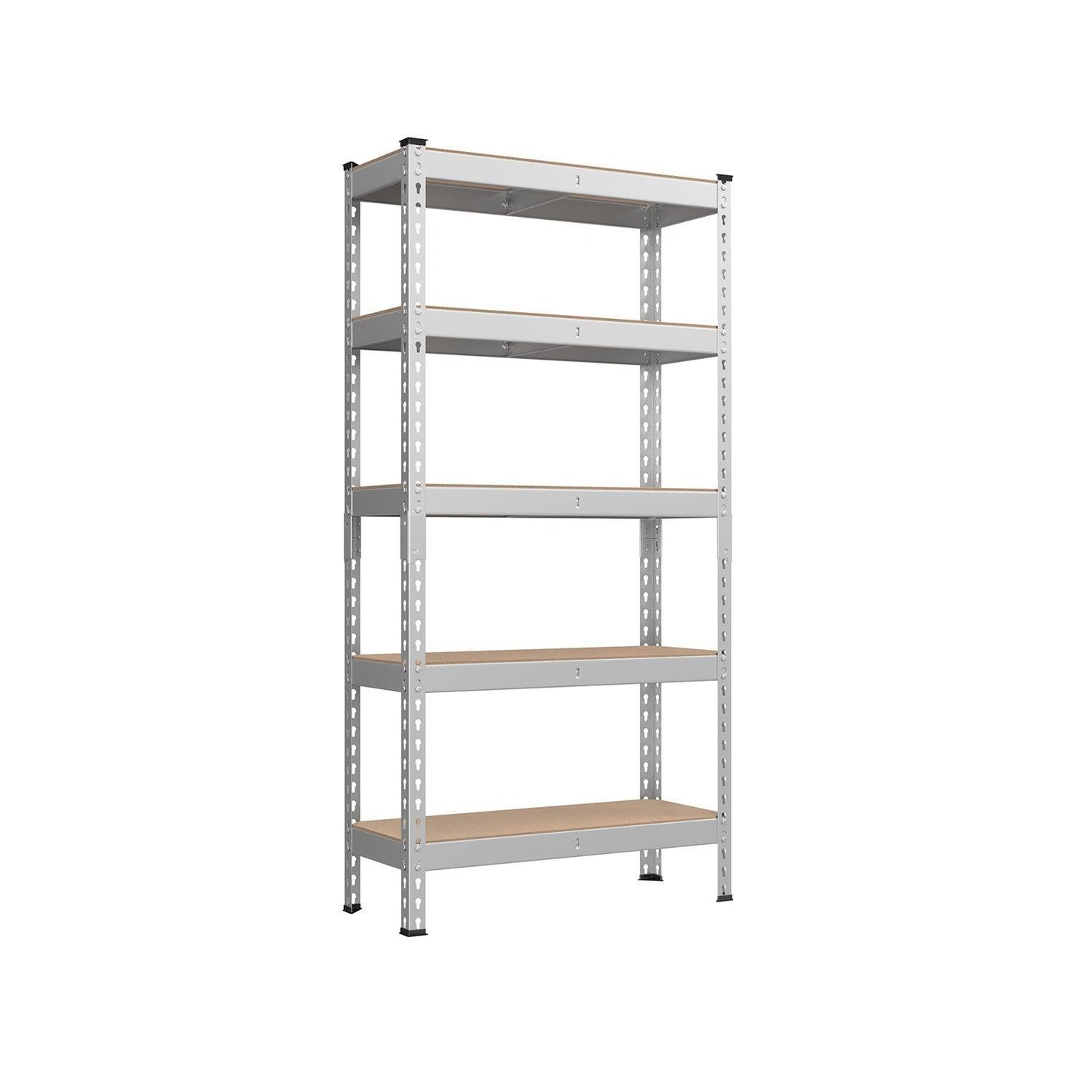 5-Tier Storage Shelves Silver FredCo