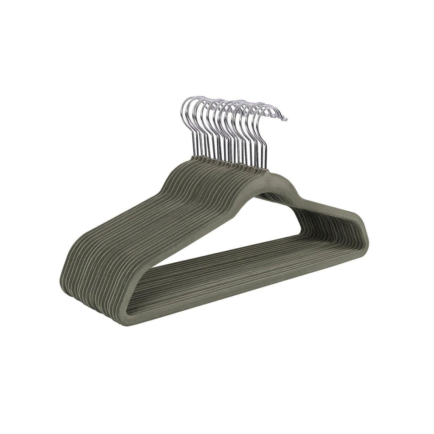 50 Pack Non-Slip Plastic Clothes Hangers FredCo