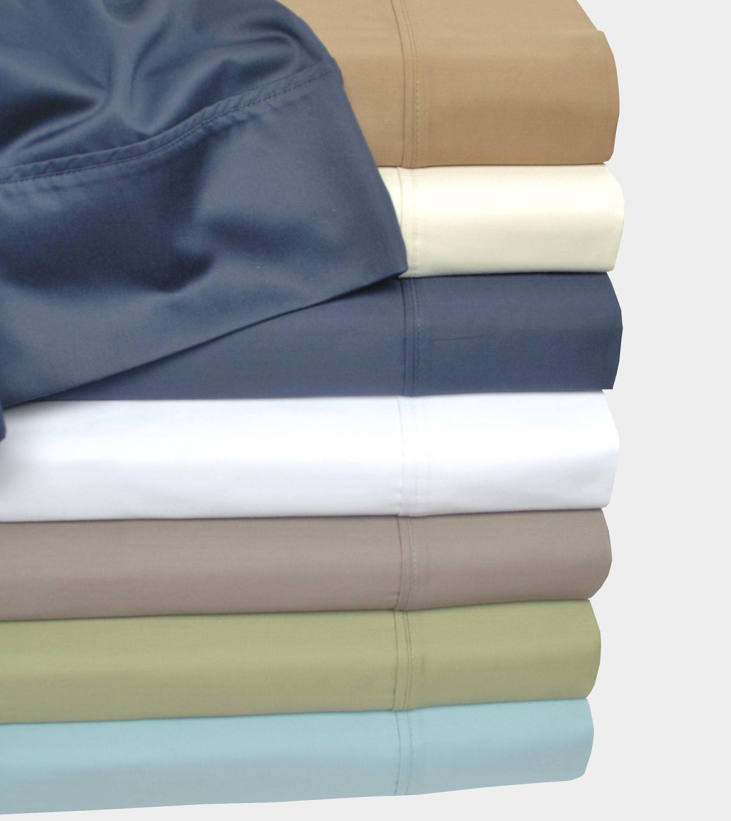 500-Thread-Count Pillowcases Set, Long-Staple Cotton, 7 Colors FredCo