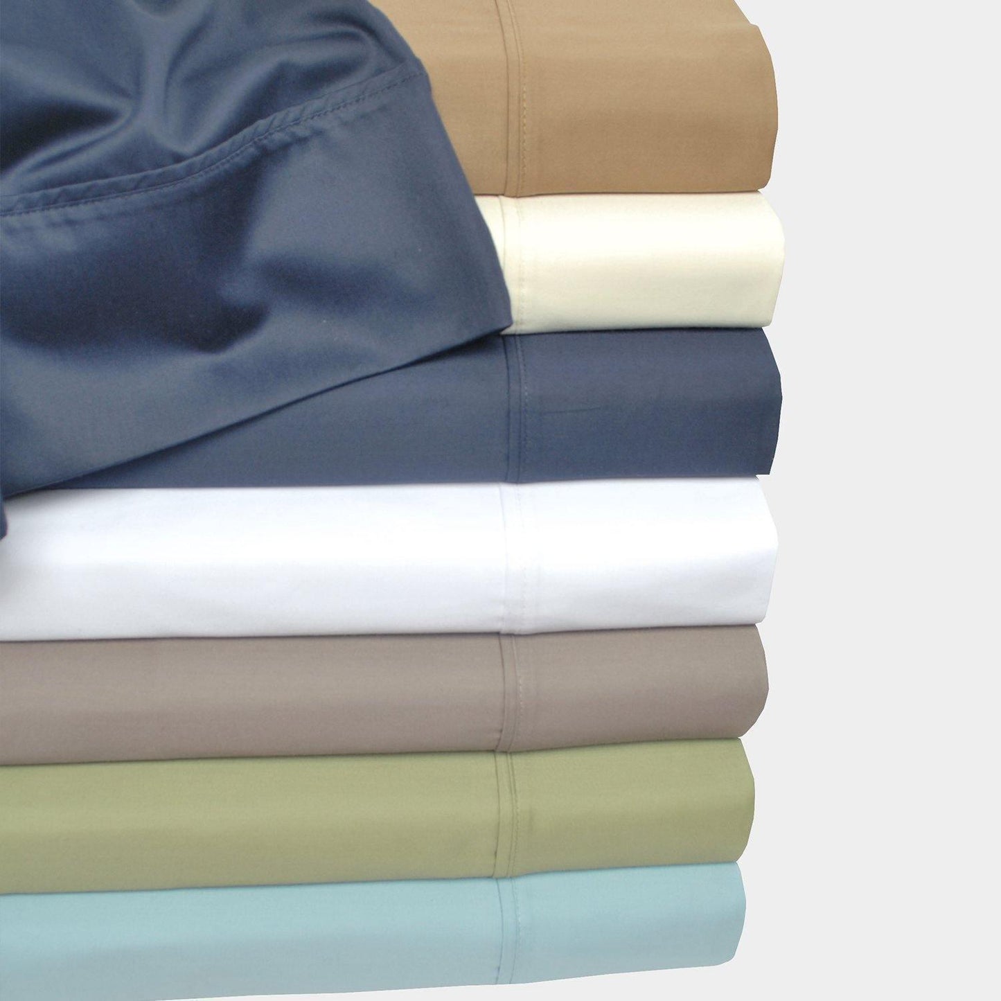 500-Thread-Count Pillowcases Set, Long-Staple Cotton, 7 Colors FredCo