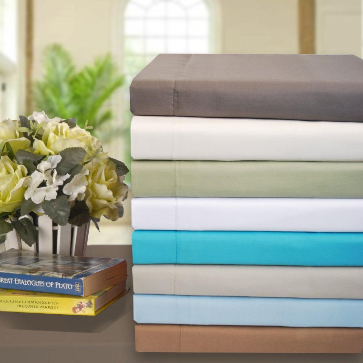 600-Thread Count Cotton-Blend Wrinkle-Resistant Soft Duvet Cover Set FredCo