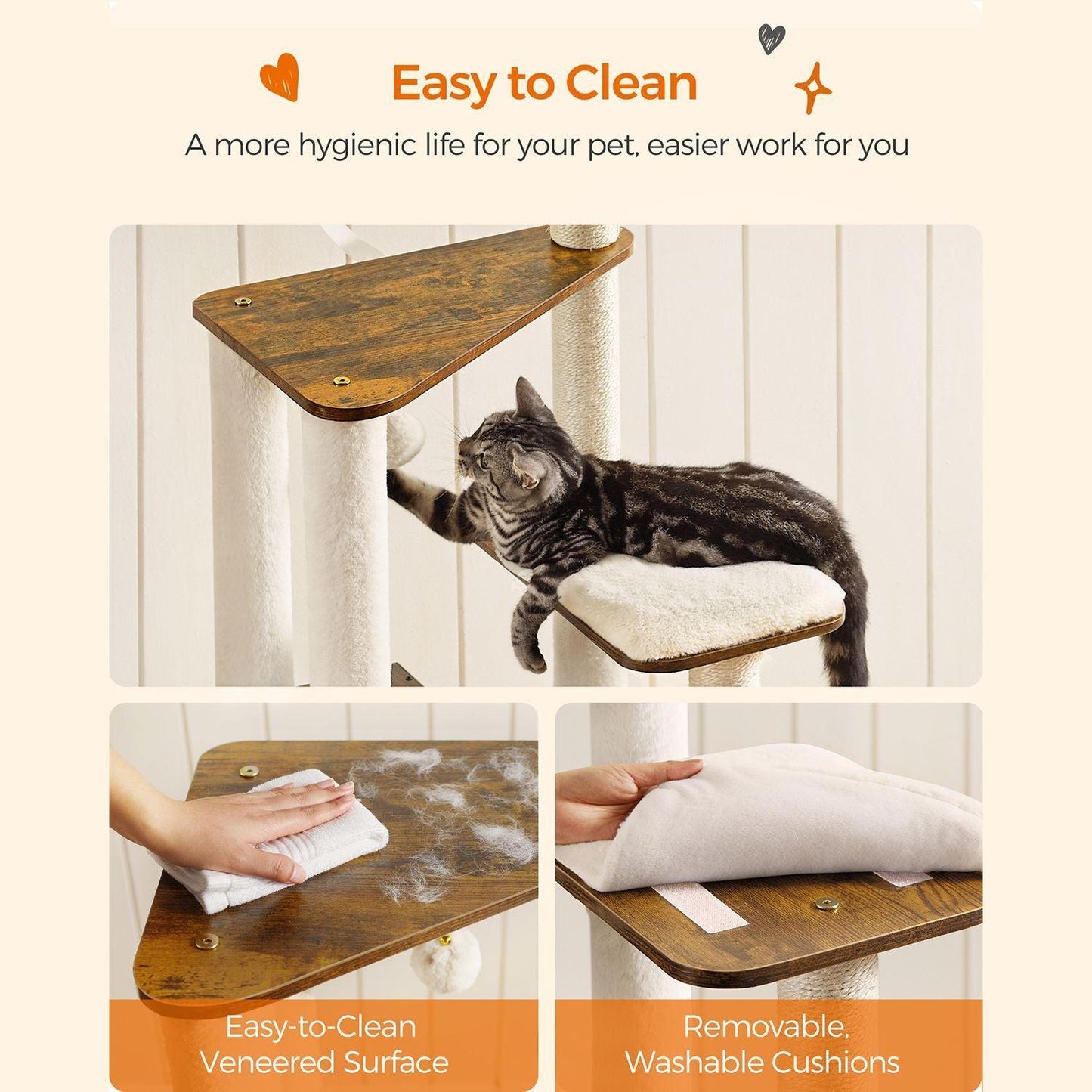 65-Inch WoodyWonders Cat Tree FredCo