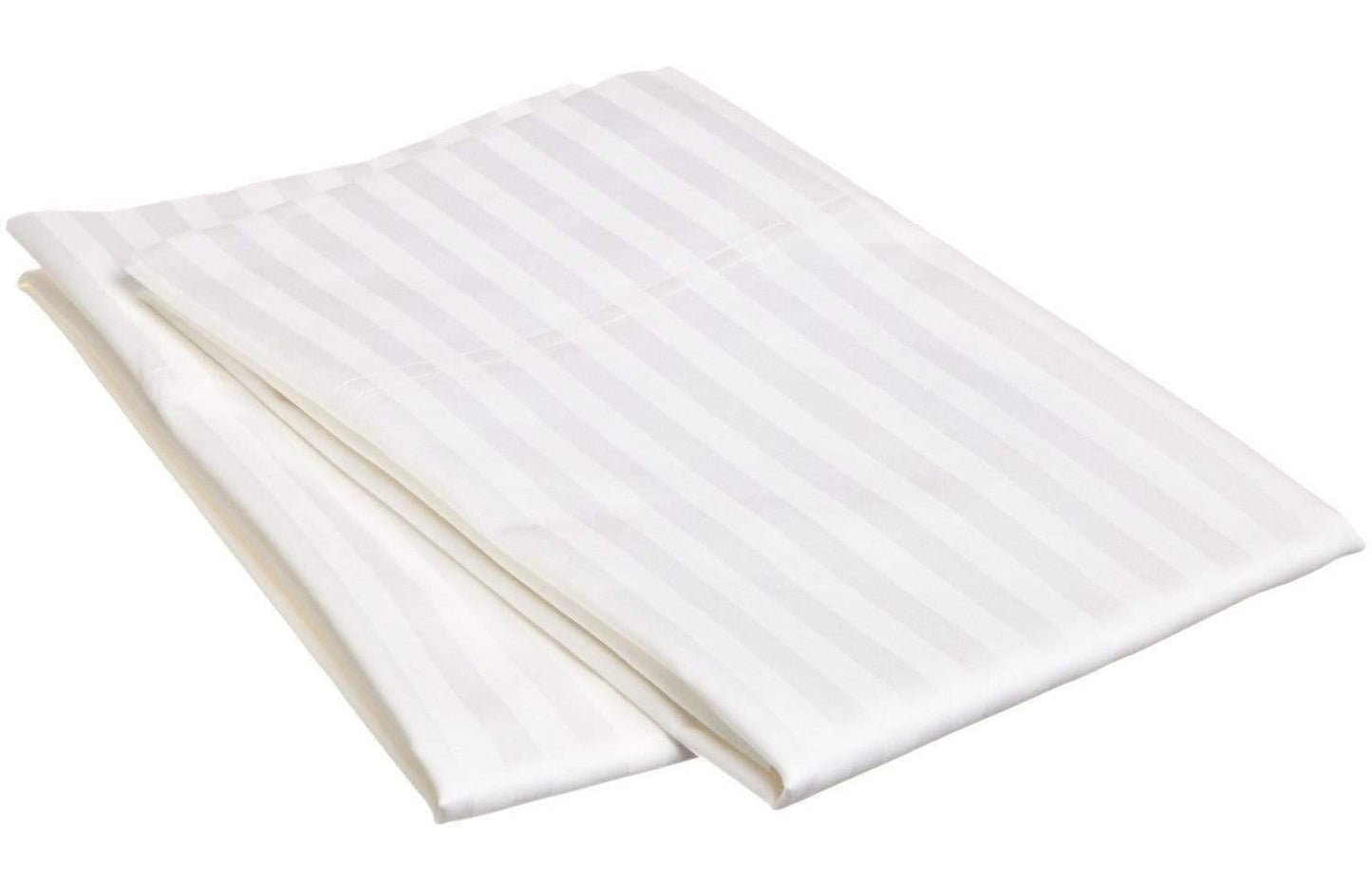 650-Thread Count 100% Egyptian Cotton Plush Striped Pillowcase Set FredCo