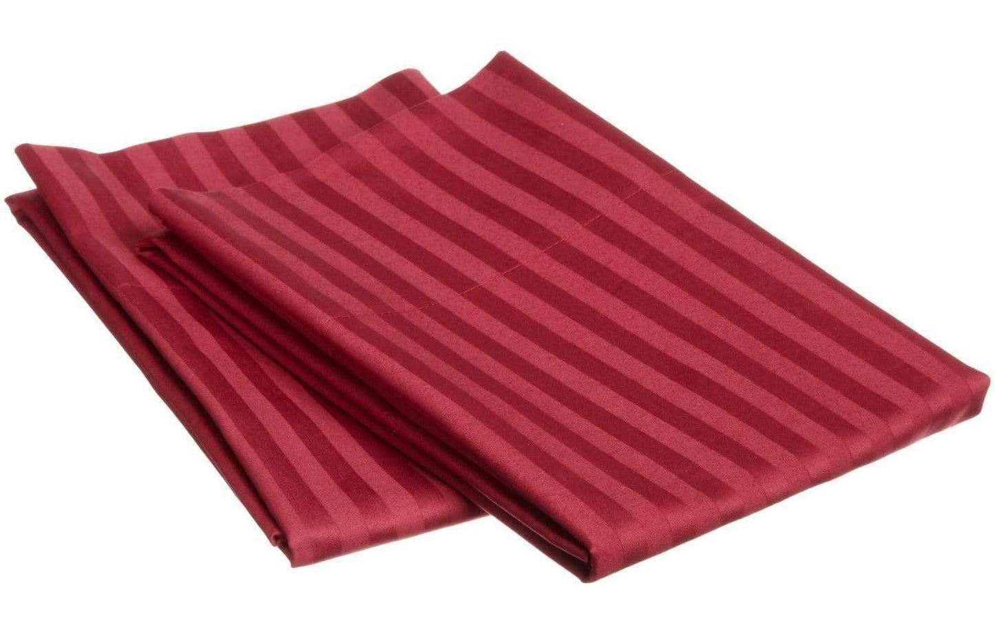650-Thread Count 100% Egyptian Cotton Plush Striped Pillowcase Set FredCo