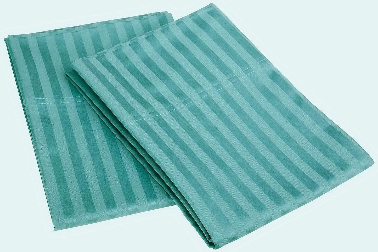 650-Thread Count 100% Egyptian Cotton Plush Striped Pillowcase Set FredCo