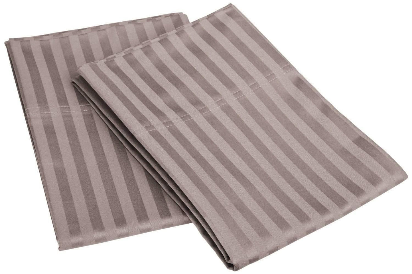 650-Thread Count 100% Egyptian Cotton Plush Striped Pillowcase Set FredCo