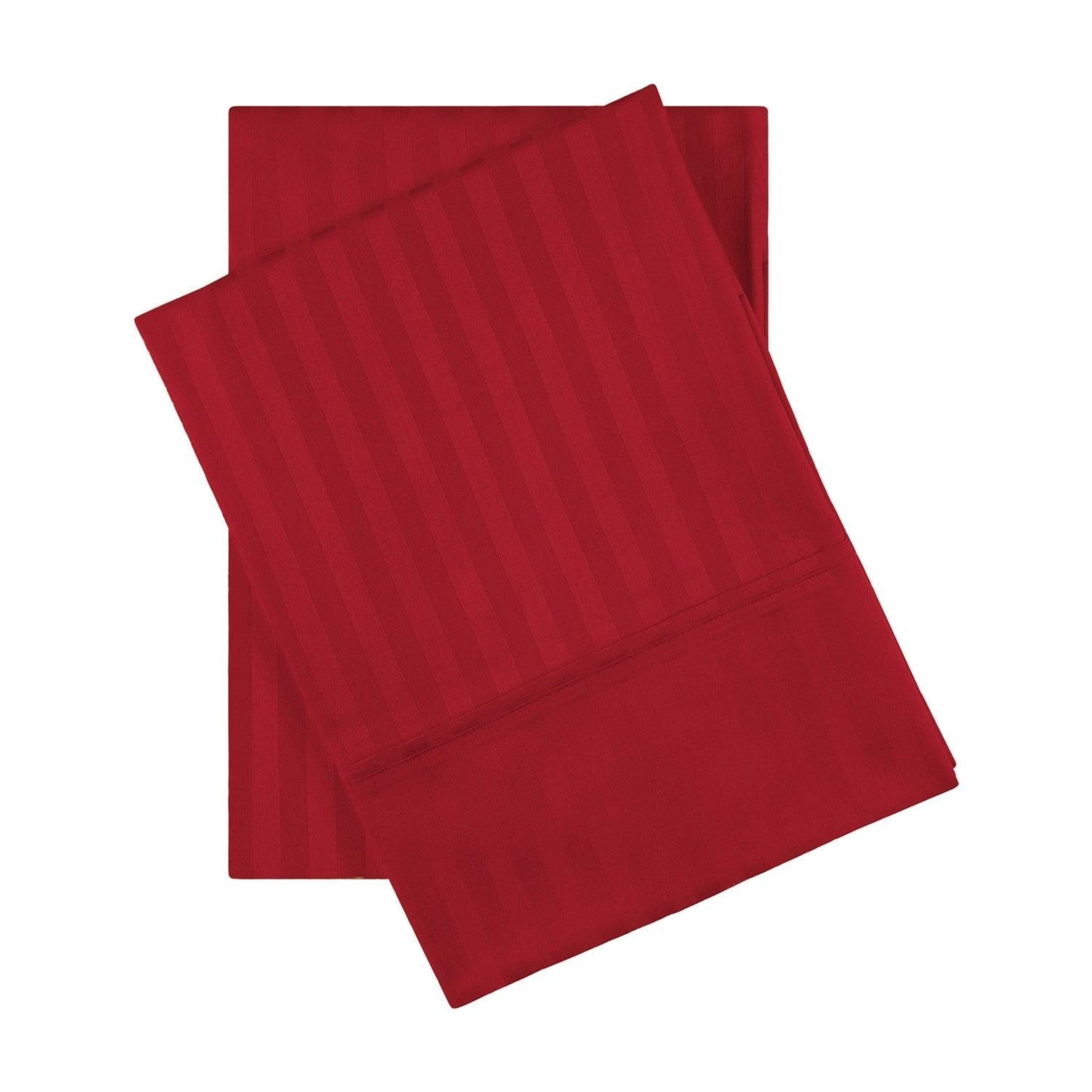 650-Thread Count 100% Egyptian Cotton Plush Striped Pillowcase Set FredCo