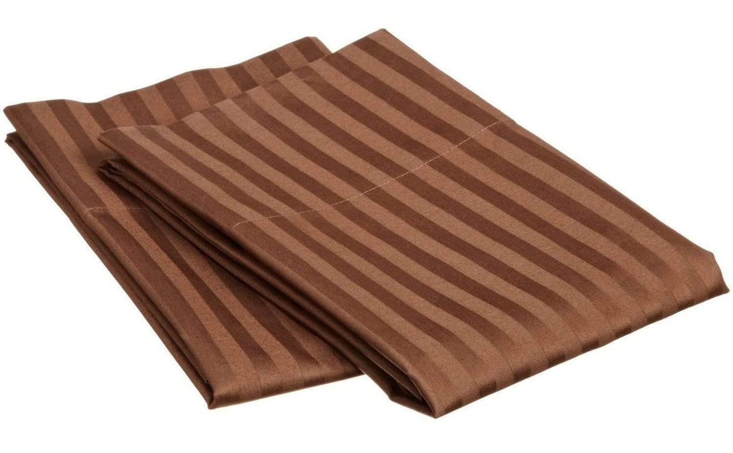 650-Thread Count 100% Egyptian Cotton Plush Striped Pillowcase Set FredCo