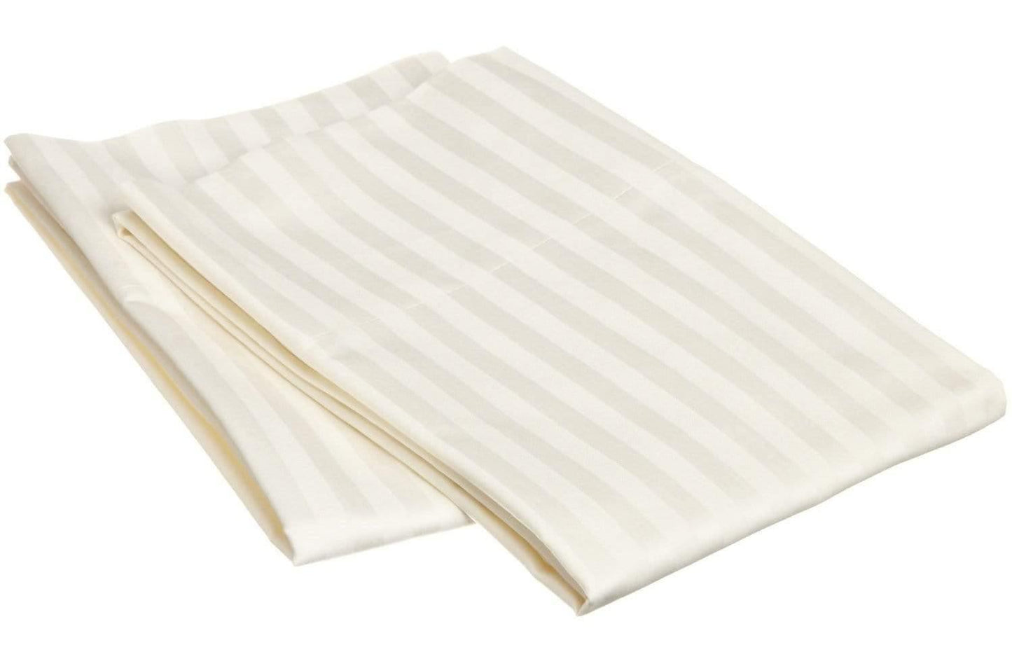 650-Thread Count 100% Egyptian Cotton Plush Striped Pillowcase Set FredCo