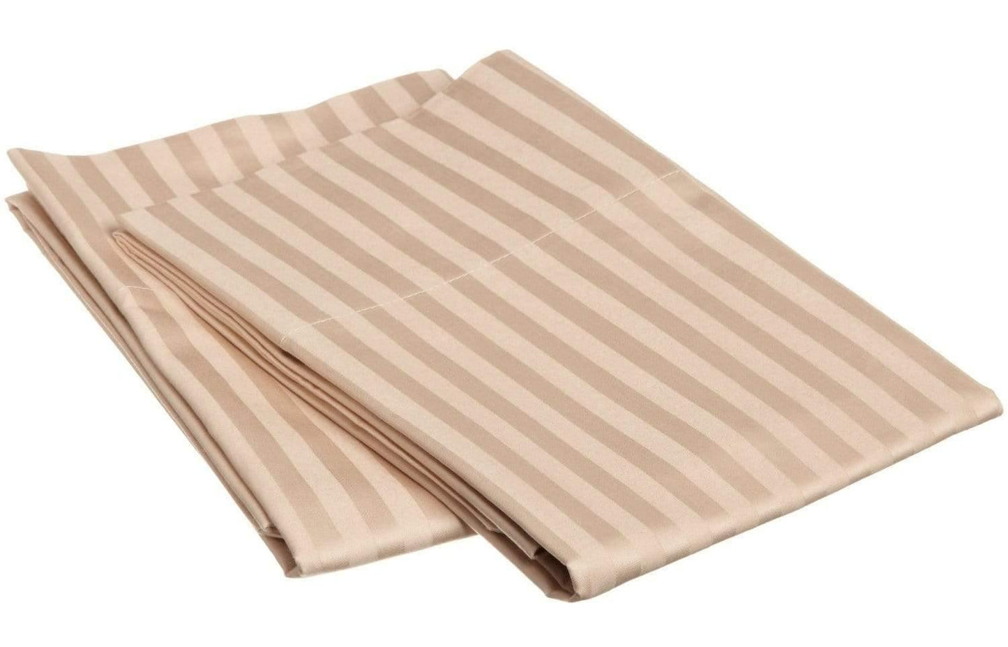 650-Thread Count 100% Egyptian Cotton Plush Striped Pillowcase Set FredCo