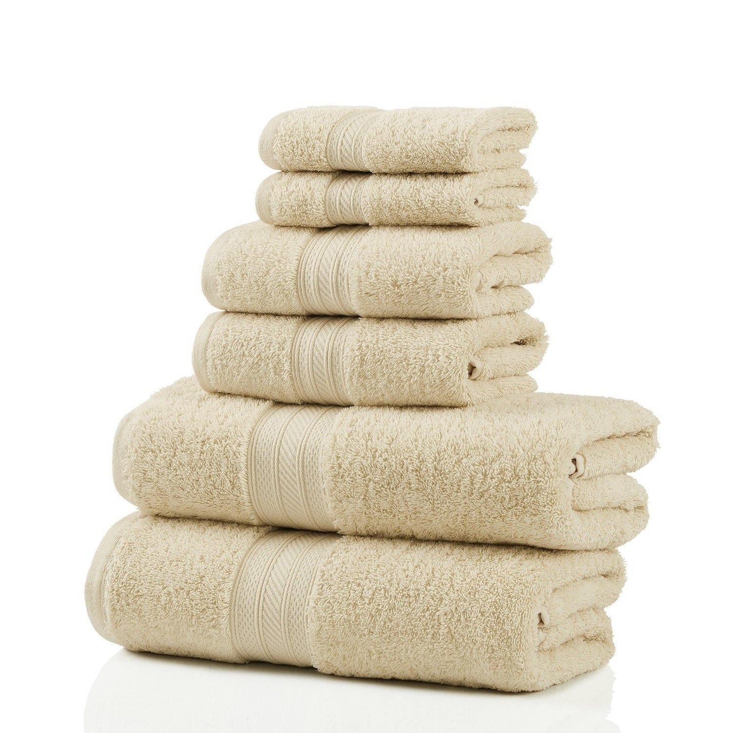 700 GSM Plush Absorbent Long Staple Combed Cotton 6-Piece Towel Set FredCo