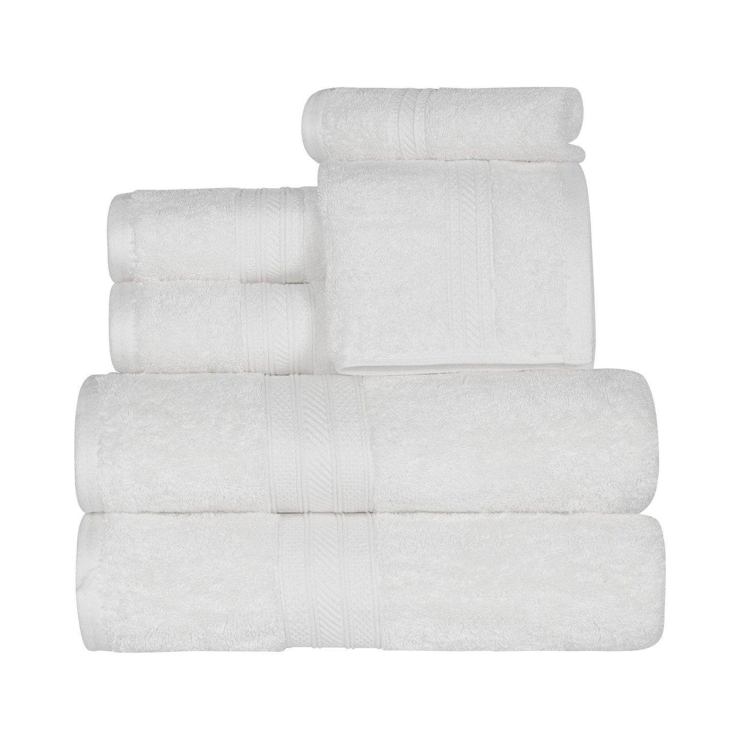 700 GSM Plush Absorbent Long Staple Combed Cotton 6-Piece Towel Set FredCo
