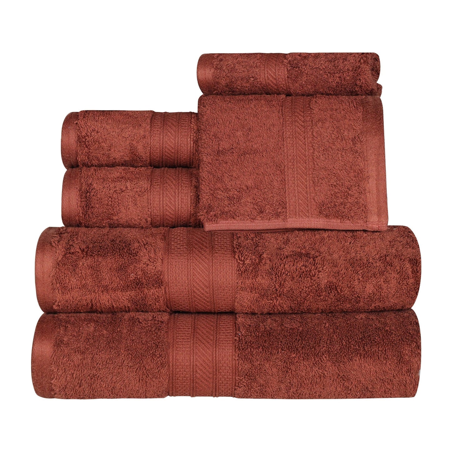 700 GSM Plush Absorbent Long Staple Combed Cotton 6-Piece Towel Set FredCo