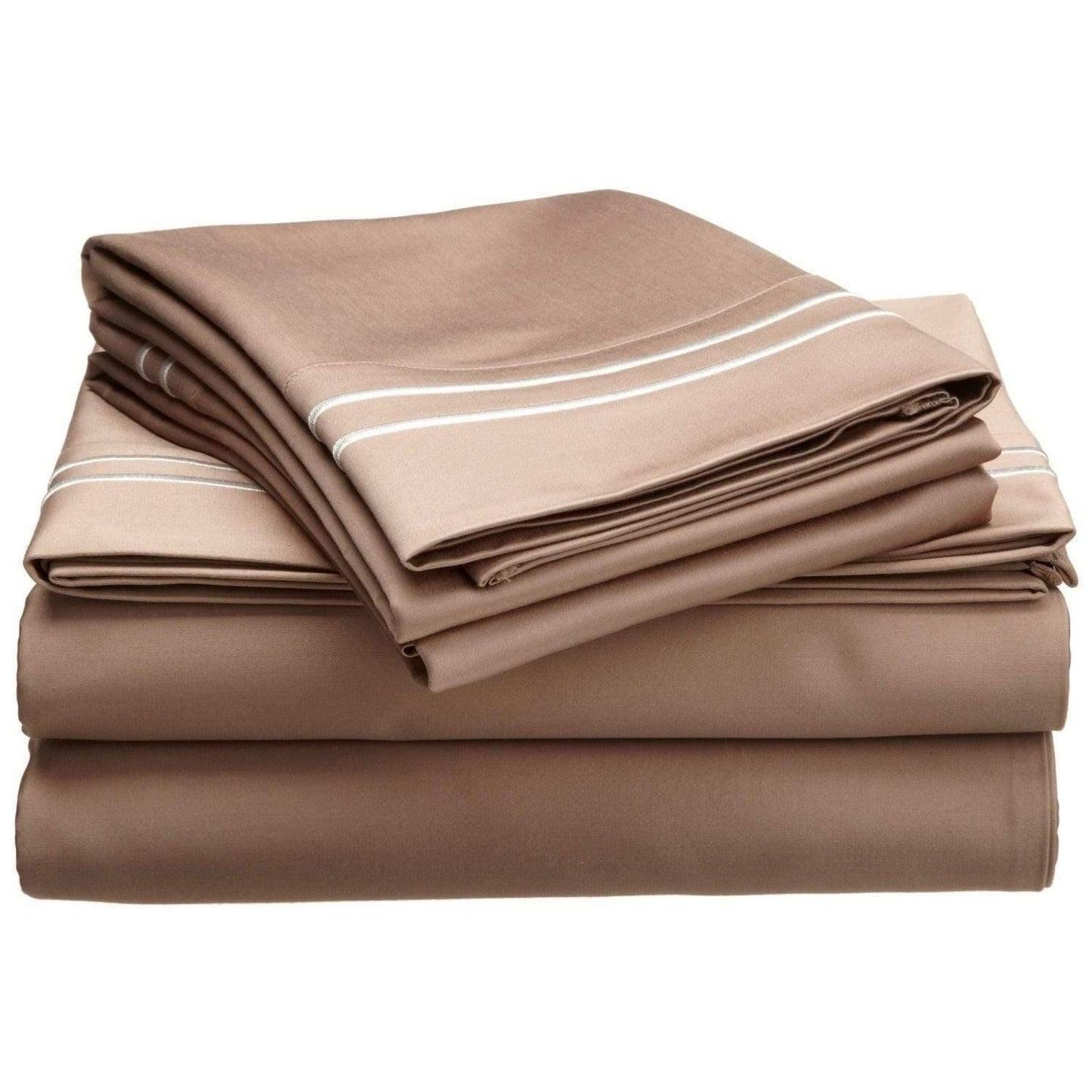 800-Thread Count 100% Egyptian Cotton Plush Deep Pocket Sheet Set FredCo