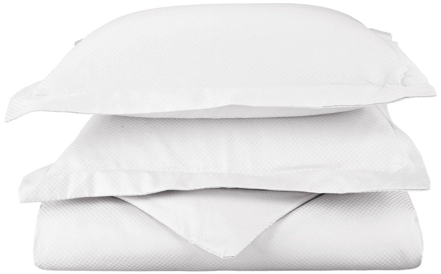 800-Thread Count Cotton-Blend Ultra-Soft Micro-Checker Duvet Cover Set FredCo