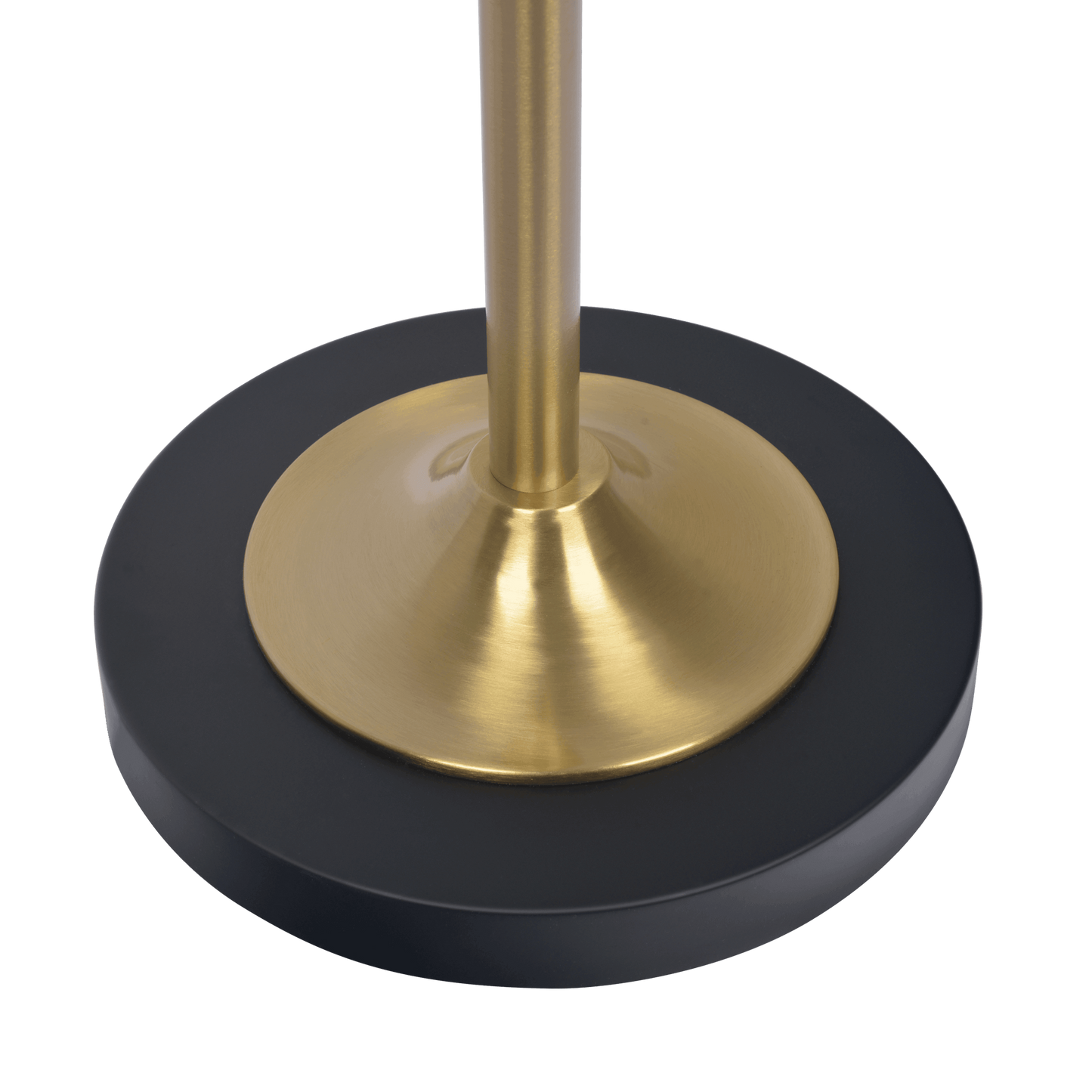 Axis Brassed Gold Floor Lamp with 4-Way Switch Double Spots with Metal Base FredCo