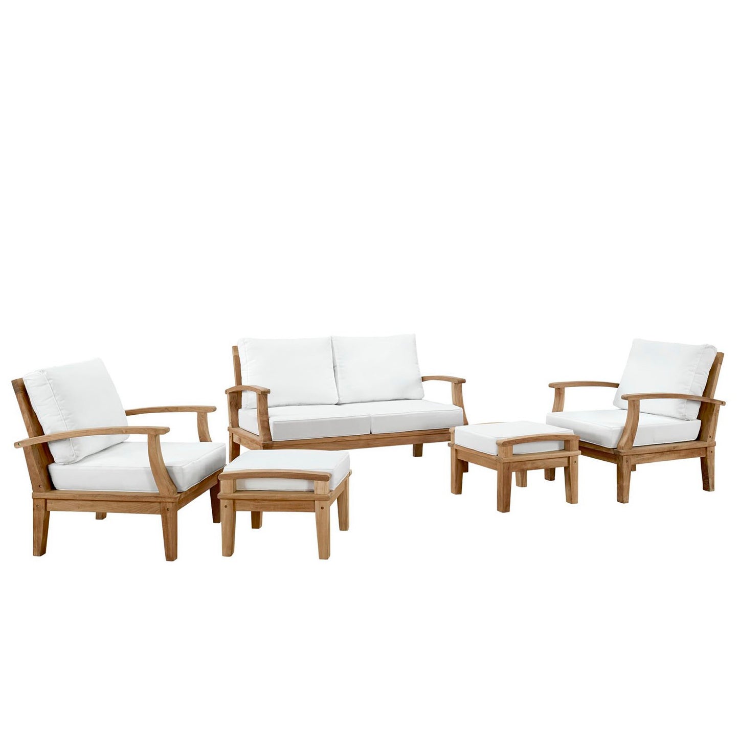 Marina 5 Piece Outdoor Patio Teak Set by Modway EEI-1472
