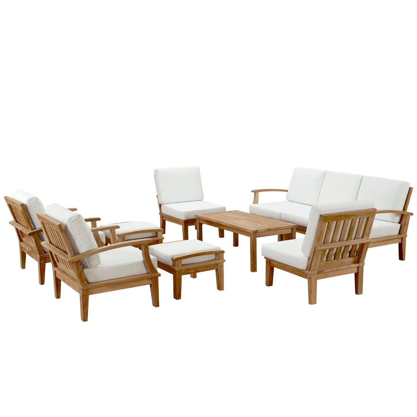 Marina 10 Piece Outdoor Patio Teak Set by Modway EEI-1480