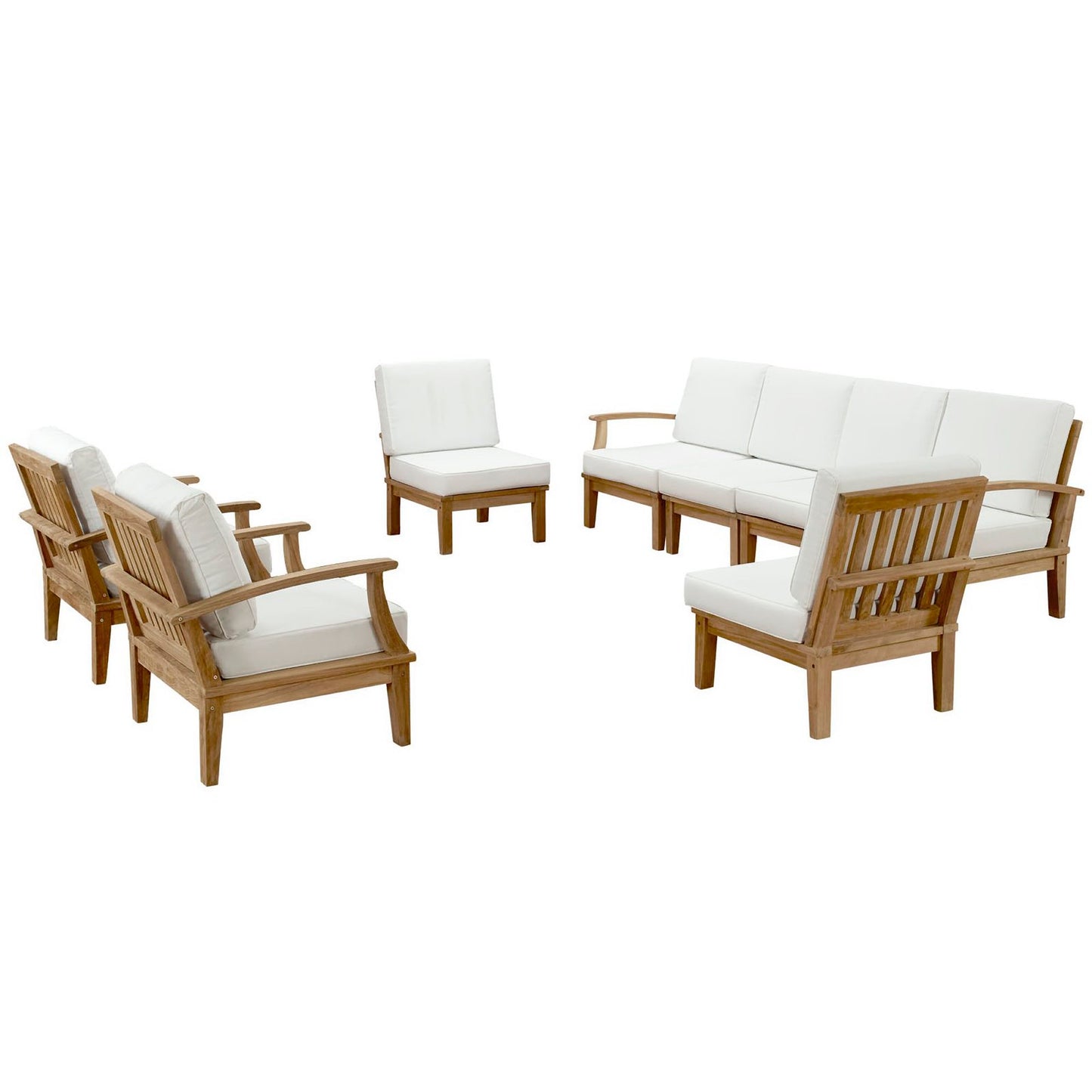 Marina 8 Piece Outdoor Patio Teak Set by Modway EEI-1817