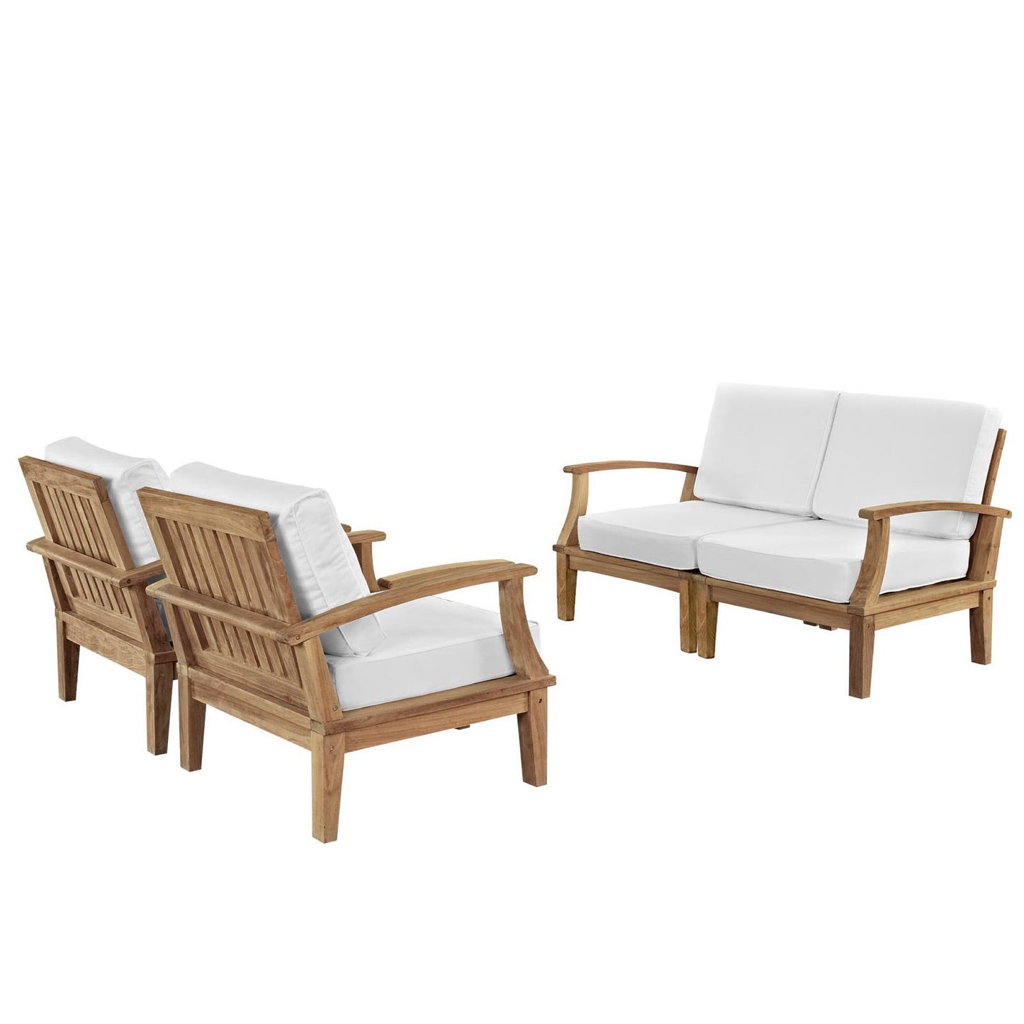 Marina 4 Piece Outdoor Patio Teak Set by Modway EEI-1818