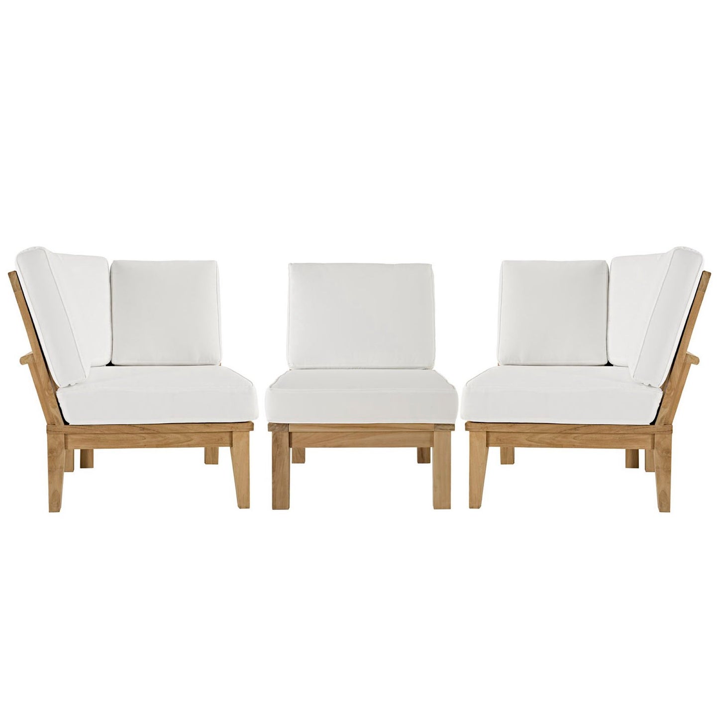 Marina 3 Piece Outdoor Patio Teak Set by Modway EEI-1820