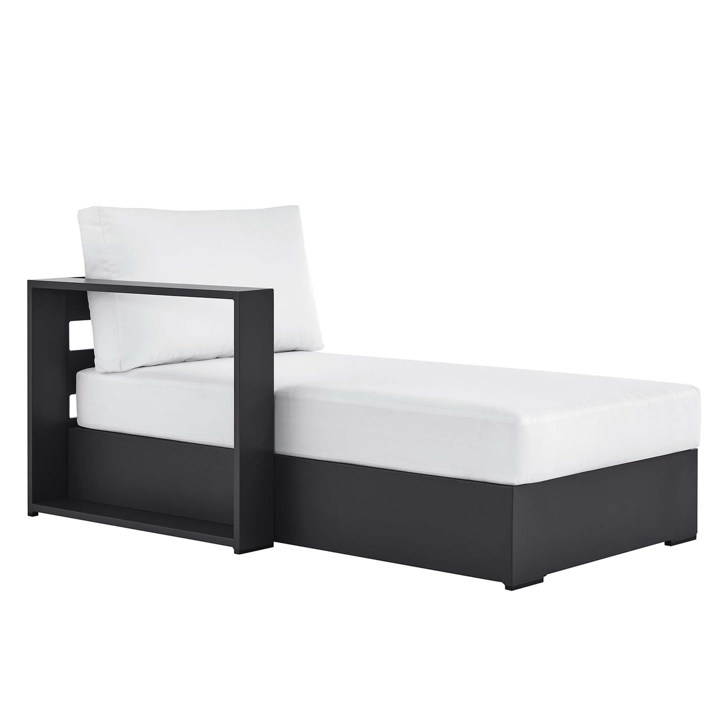 Tahoe Outdoor Patio Powder-Coated Aluminum Modular Left-Facing Chaise Lounge by Modway EEI-6632