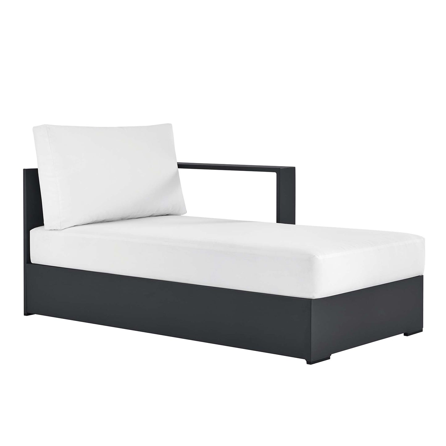 Tahoe Outdoor Patio Powder-Coated Aluminum Modular Right-Facing Chaise Lounge by Modway EEI-6633
