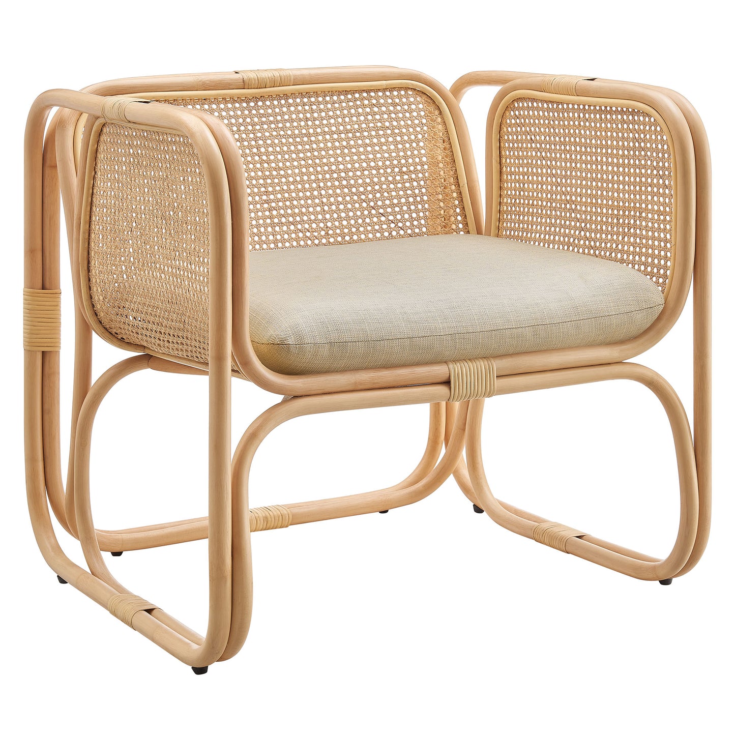 Ellis Natural Rattan Accent Armchair by Modway EEI-7365