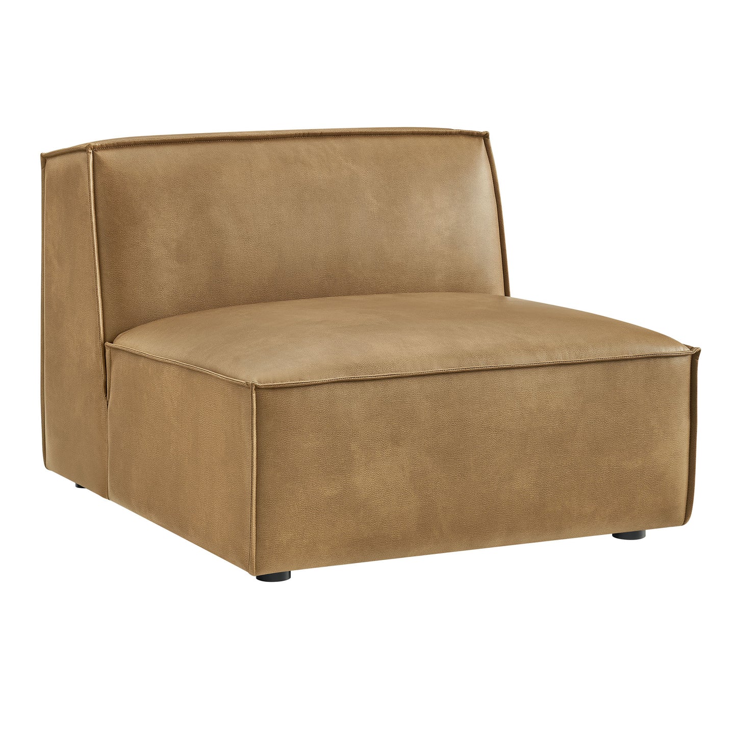 Restore Vegan Leather Armless Modular Chair by Modway EEI-7396