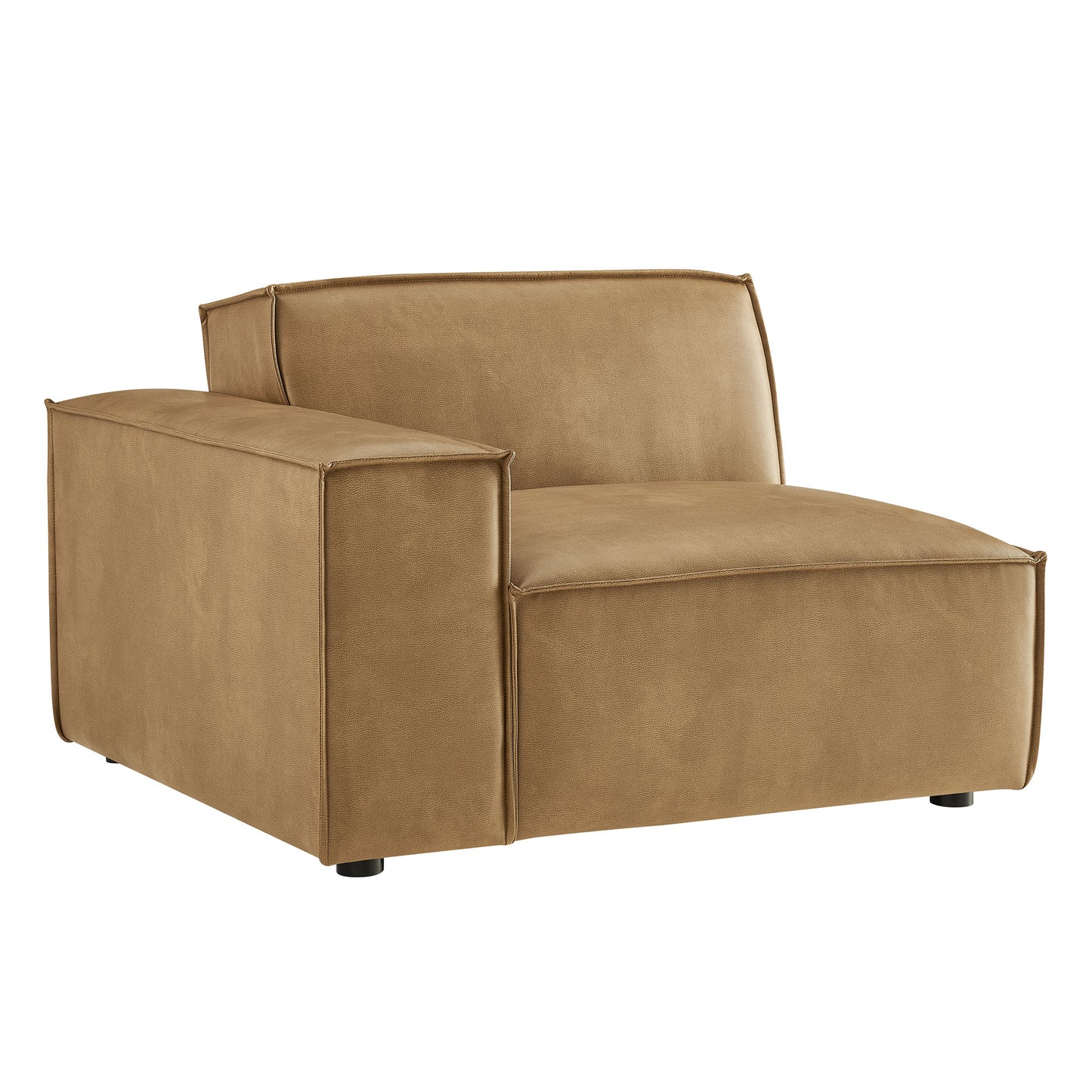 Restore Vegan Leather Left-Facing Modular Lounge Chair by Modway EEI-7400