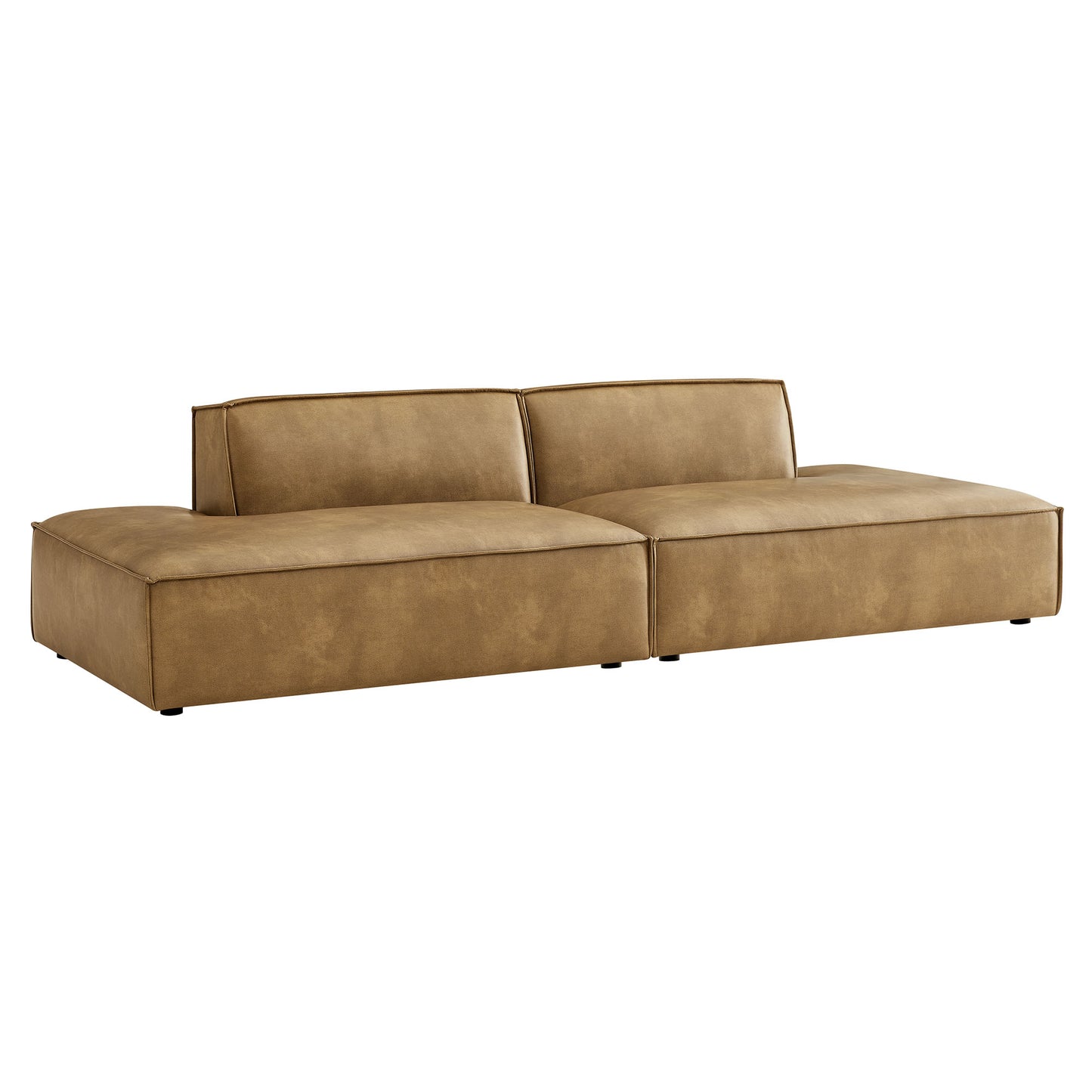 Restore 2-Piece Vegan Leather Modular Loveseat by Modway EEI-7424