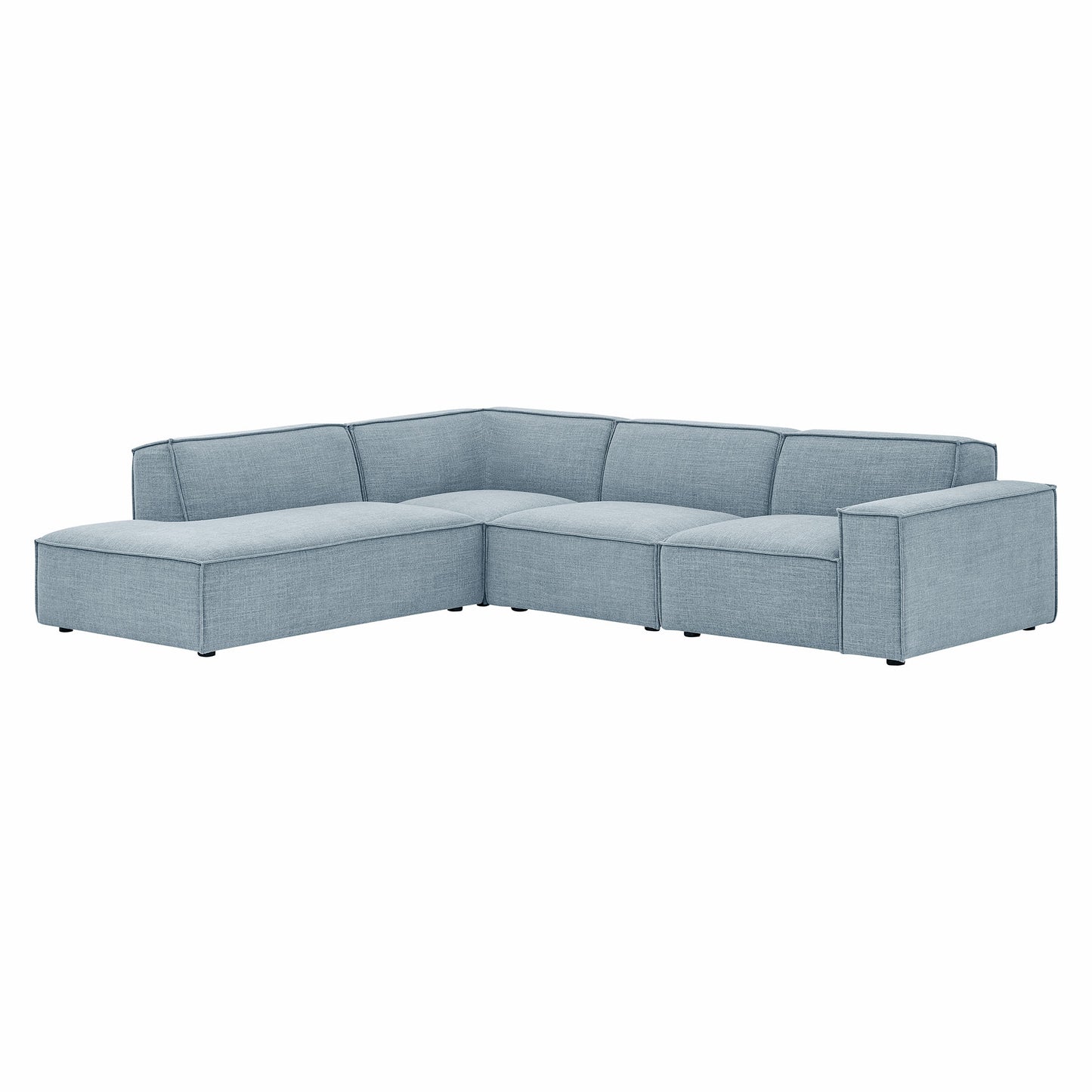 Restore 4-Piece Performance Fabric Upholstered Modular L-Shaped Sofa by Modway EEI-7431