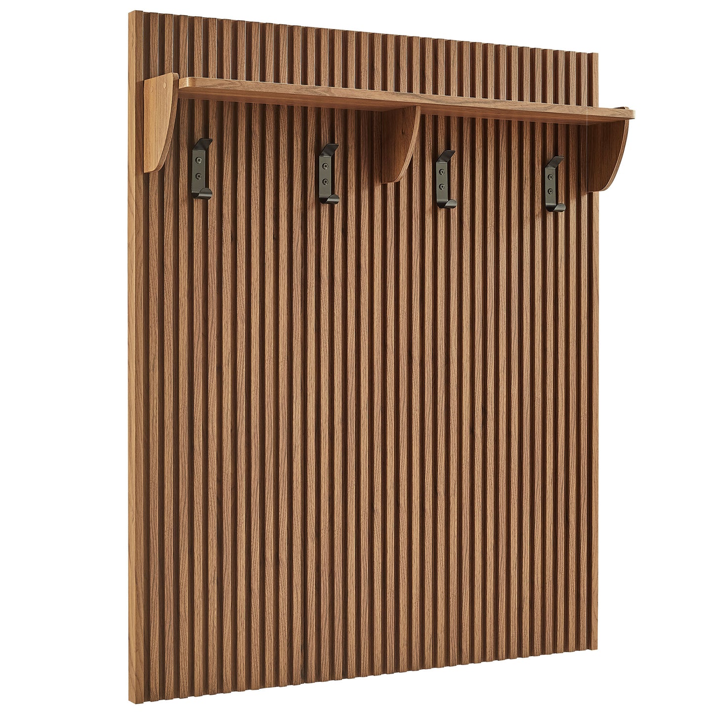 Render Fluted Coat Rack Panel With Shelf by Modway EEI-7472