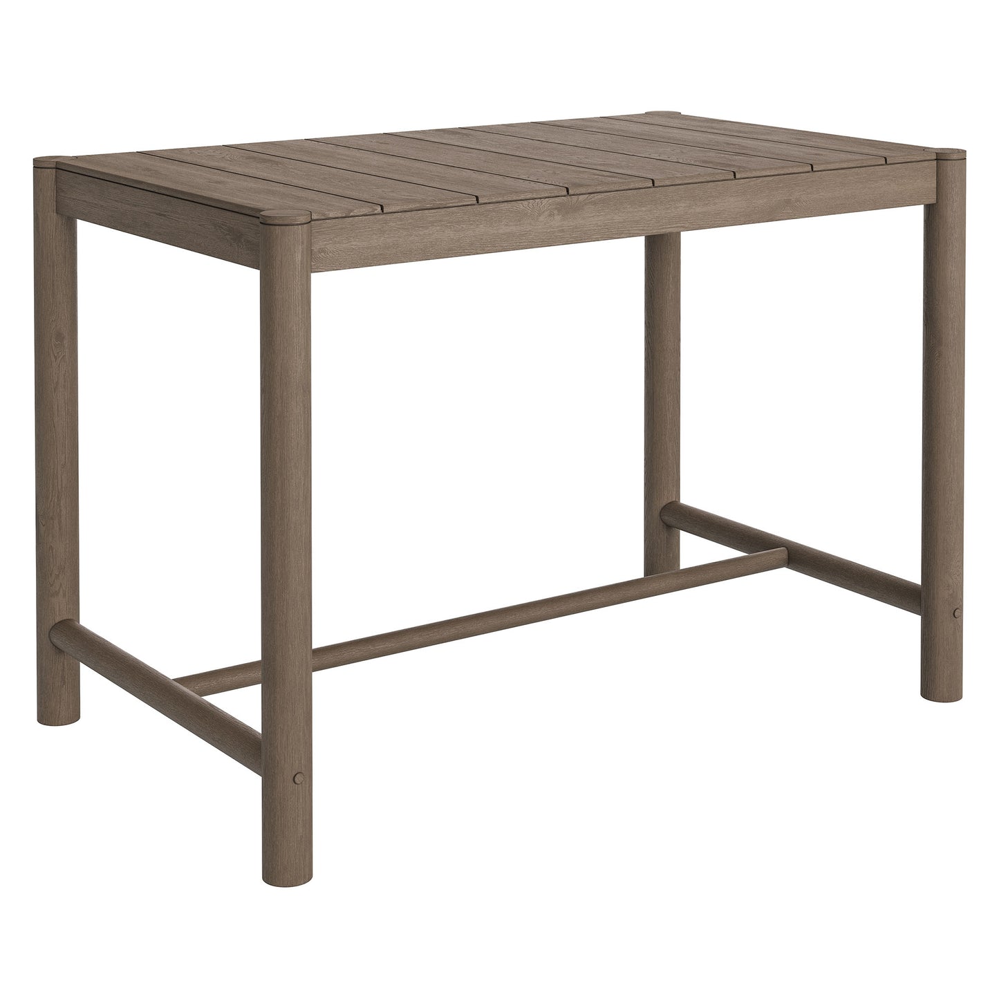 Eleni Rectangle 56-Inch Outdoor Patio Teak Wood Rectangular Bar Table by Modway EEI-7629