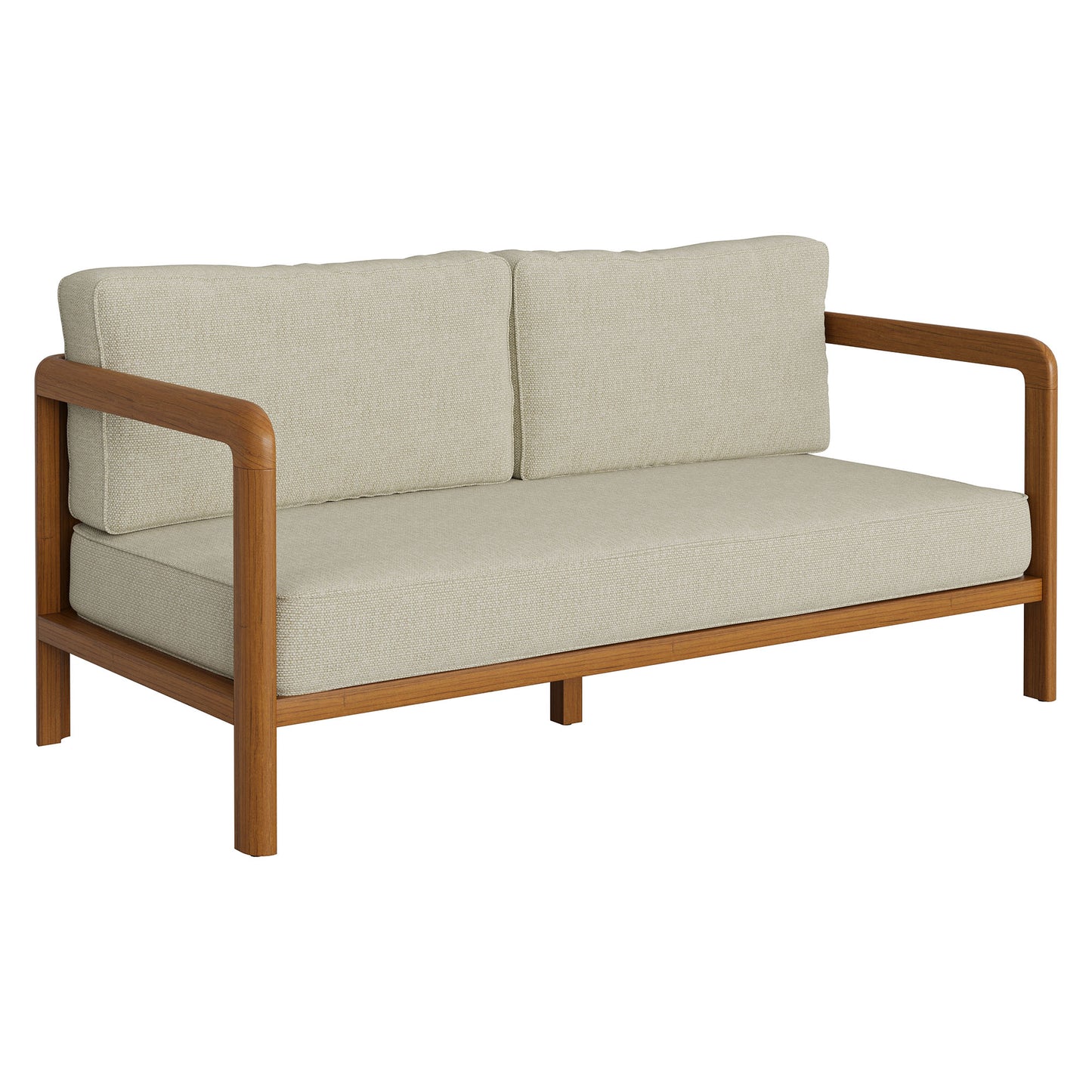 Kona Outdoor Patio Teak Wood Loveseat by Modway EEI-7633