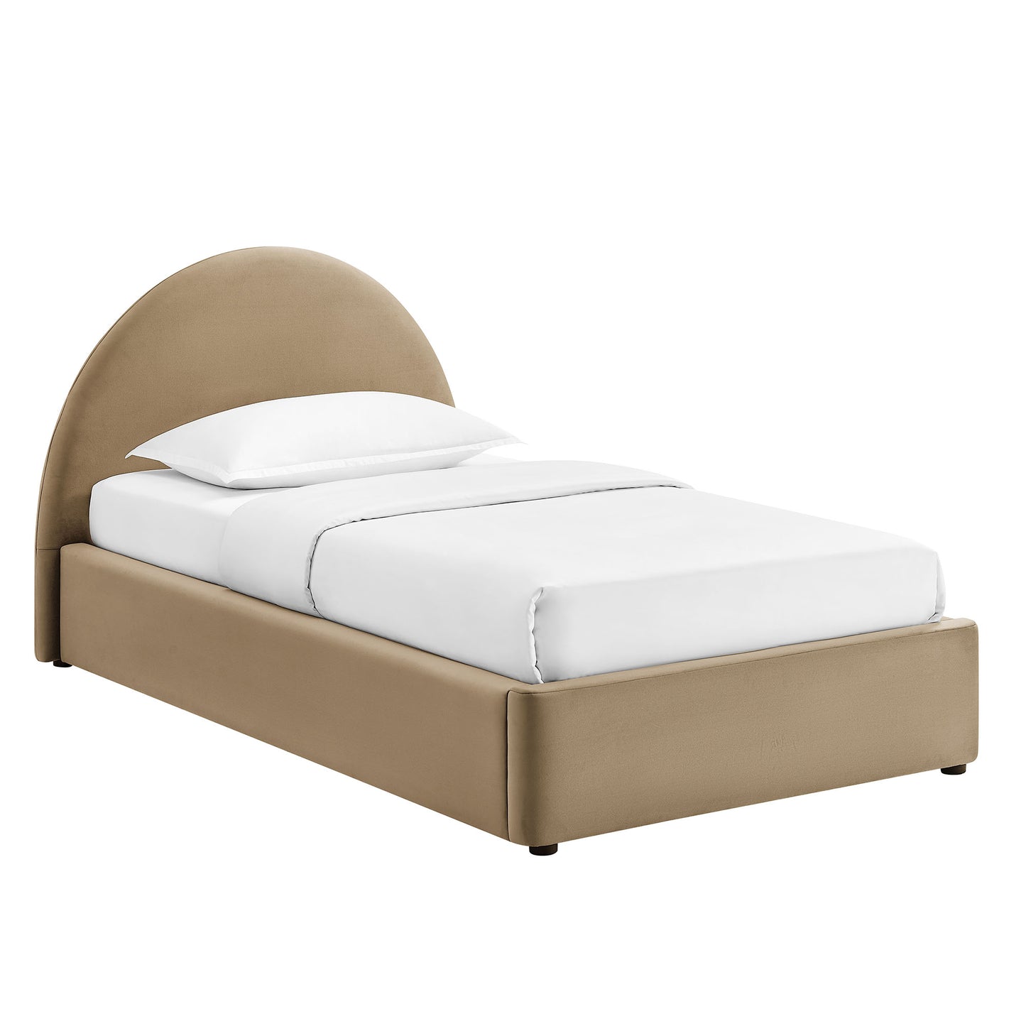 Resort Twin Arched Performance Velvet Storage Platform Bed Frame by Modway MOD-7343