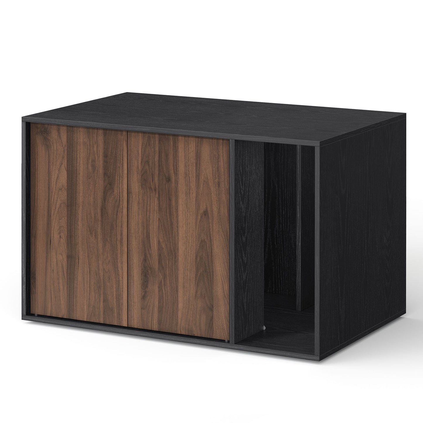 SONGMICS HOME Cat Litter Box Enclosure, Snapsemble Superfast Assembly