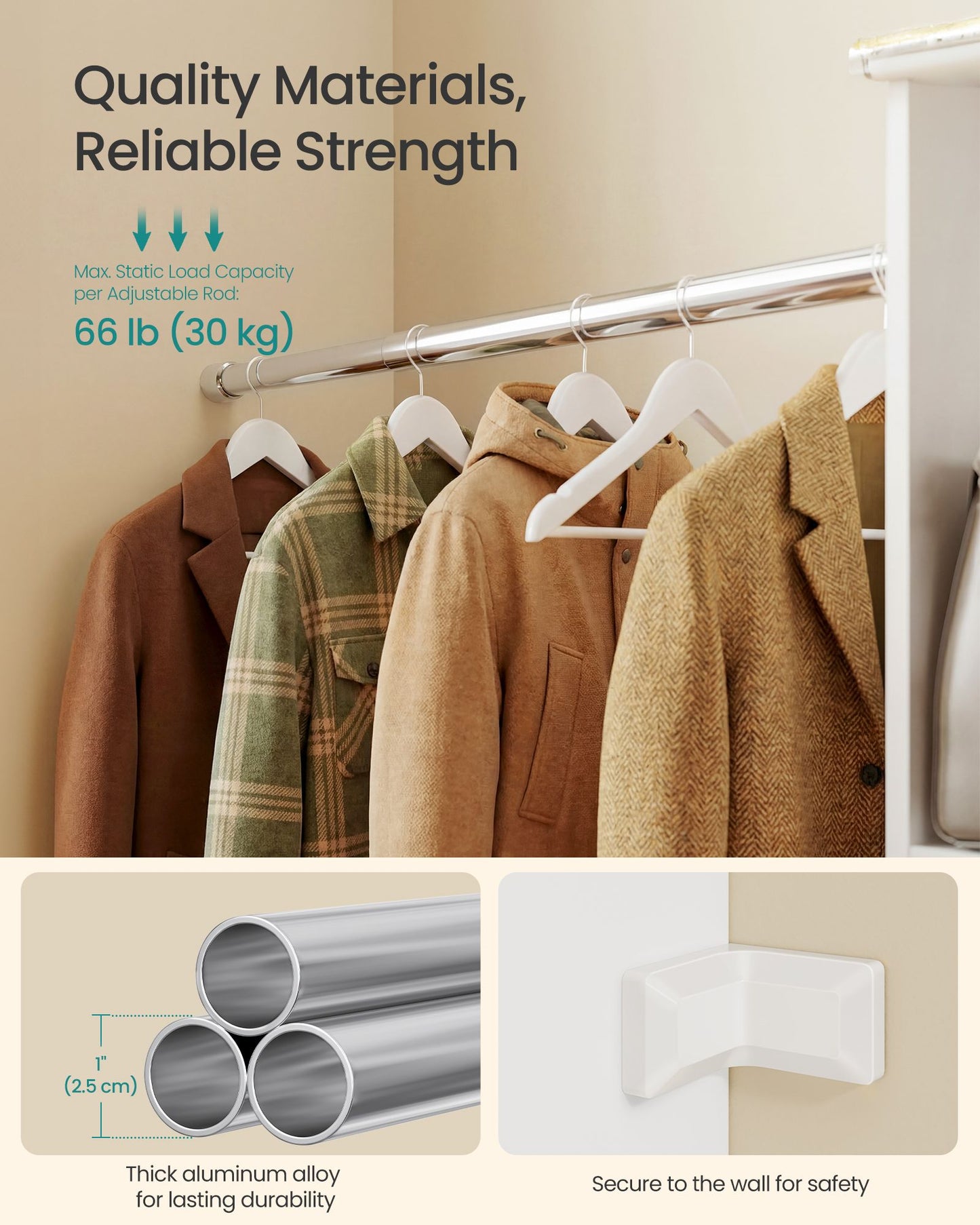 SONGMICS Closet System – White