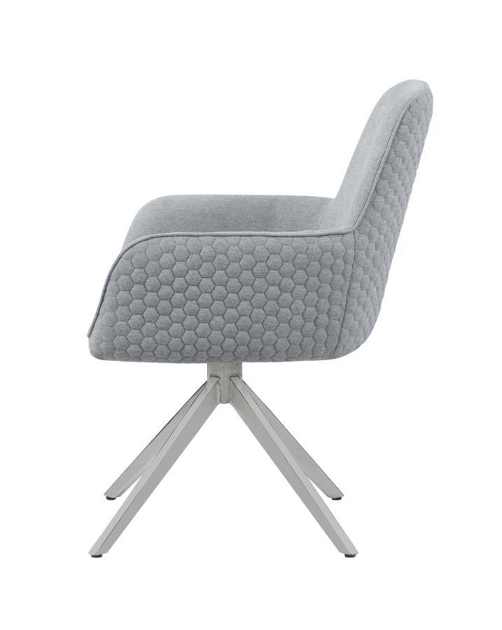 Abby 5-piece Dining Set White and Light Grey 110321-S5 Coaster FredCo