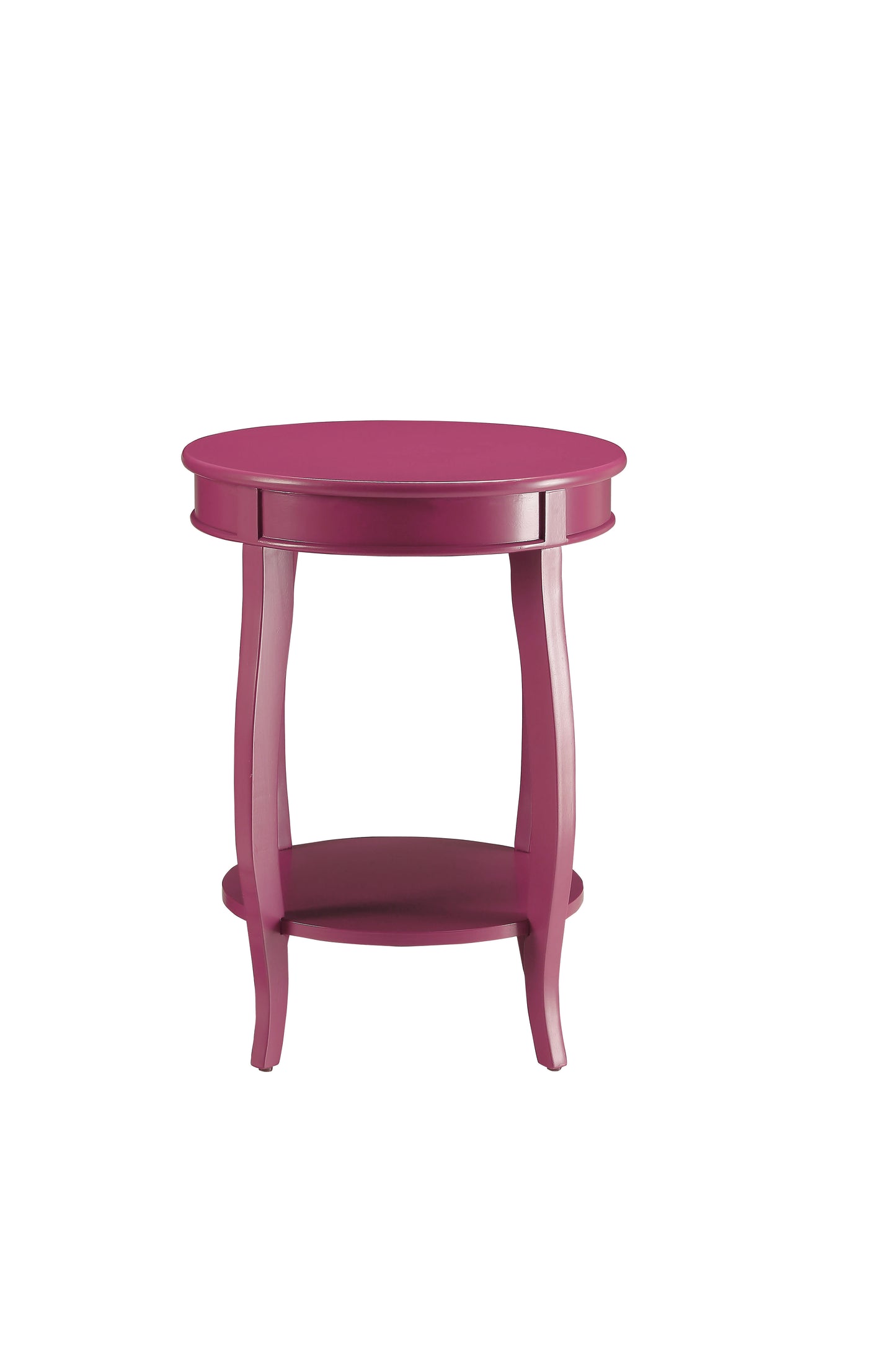 Aberta Purple color Accent Table with 1 Layer of Storage FredCo