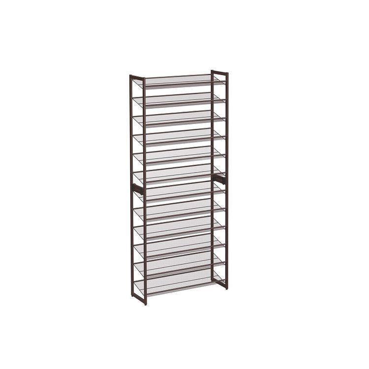 Adjustable 12-Tier Shoe Rack FredCo