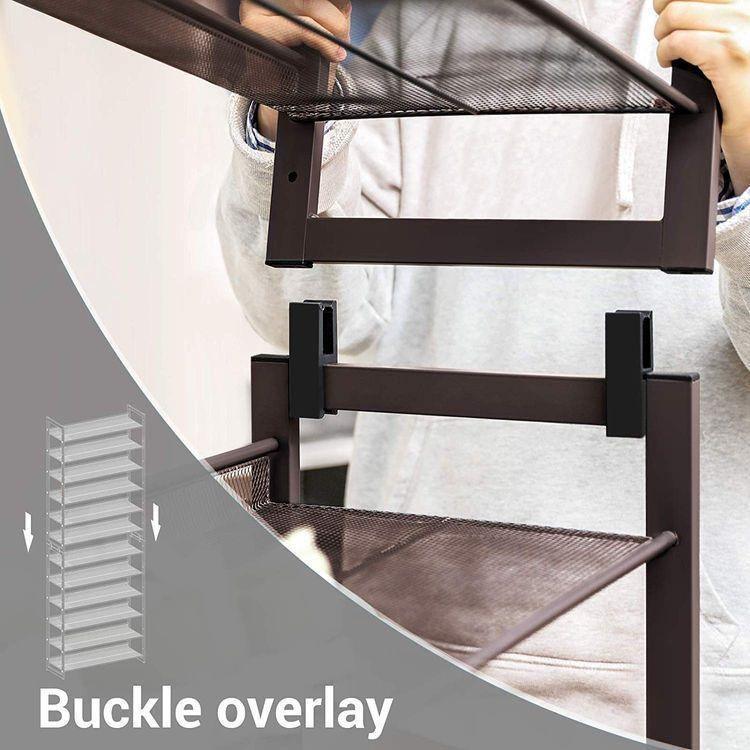 Adjustable 12-Tier Shoe Rack FredCo