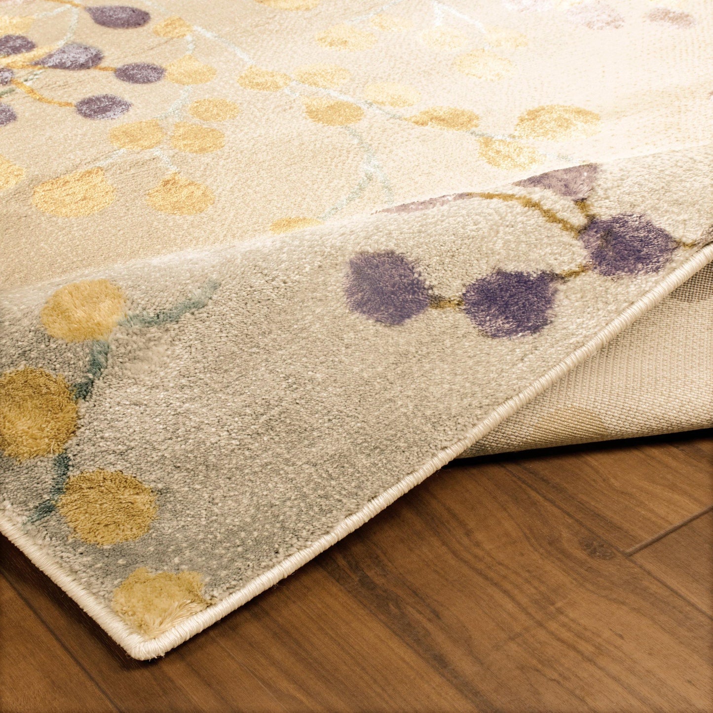 Adsila Modern Floral Iridescent Rug FredCo