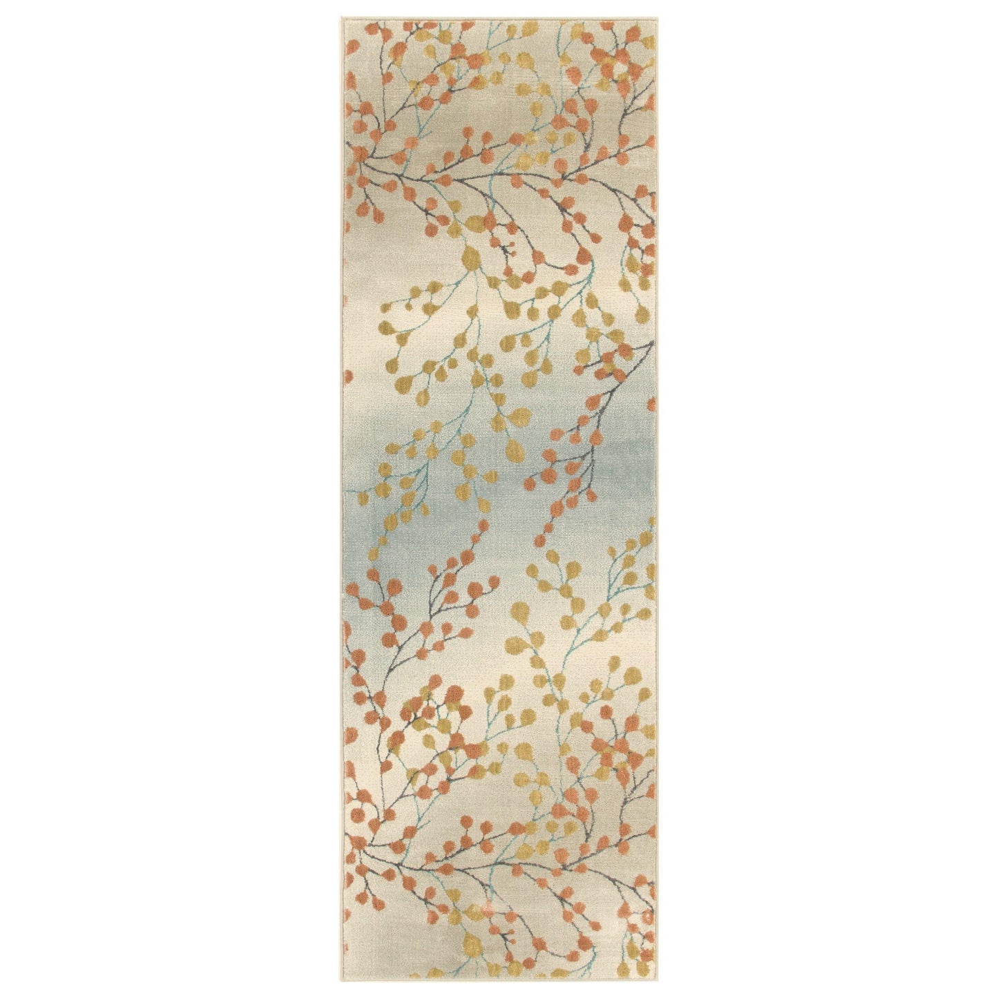 Adsila Modern Floral Iridescent Rug FredCo