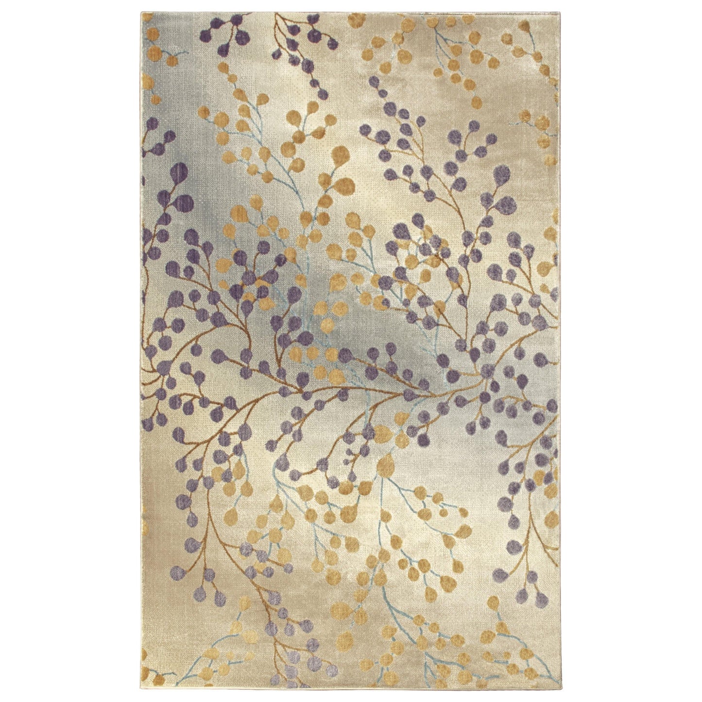 Adsila Modern Floral Iridescent Rug FredCo