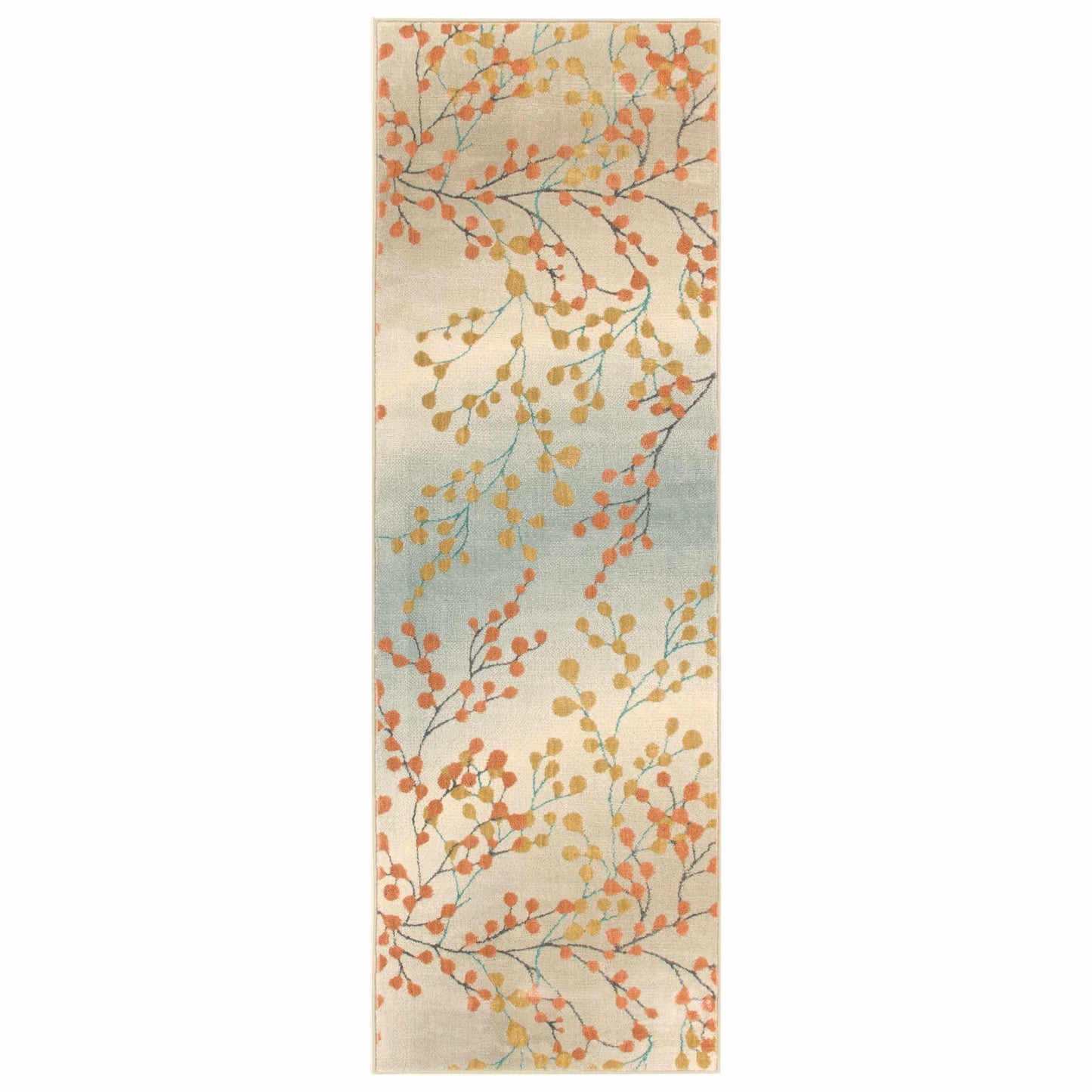 Adsila Modern Floral Iridescent Rug FredCo